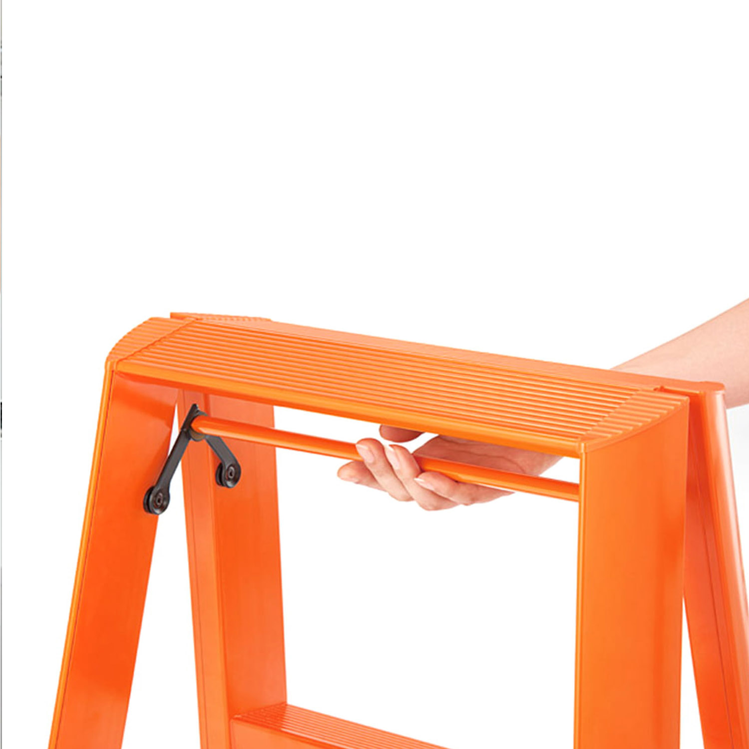 Metaphys Lucano 2 Step Bedienung Hockerleiter Orange