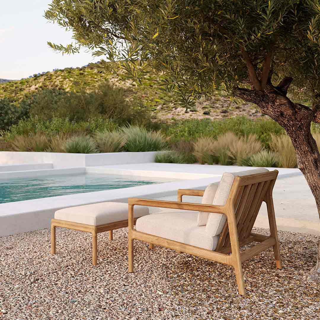 ethnicraft stoff 1250 natural jack gartensessel 1 sitzer lifestyle pool 85592