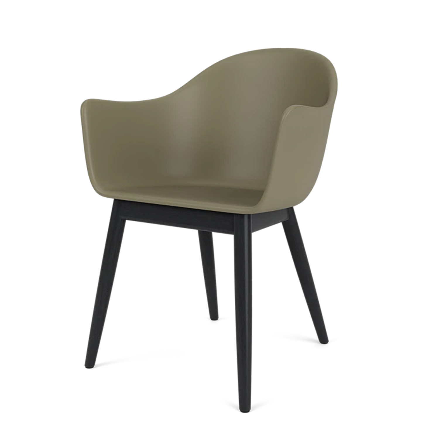 Audo - Harbour Holz/Kunststoff hoch Black Oak/olive