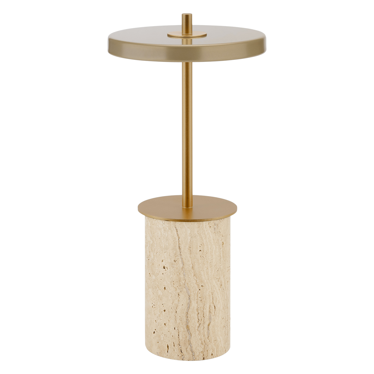 UMAGE - Asteria Move Mini Akku Lampe clay Travertine messing