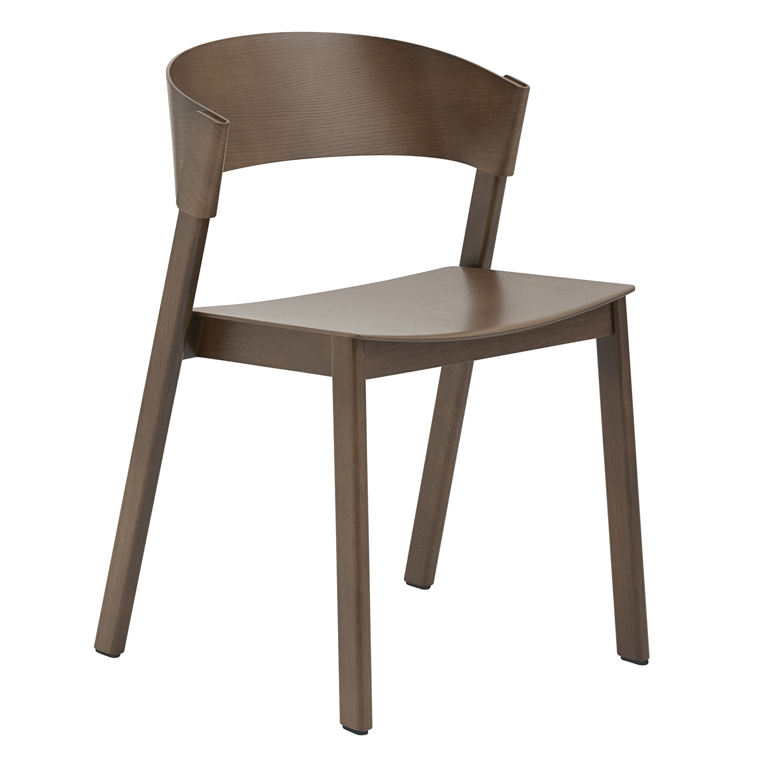 muuto cover side chair dunkelbraun 71930