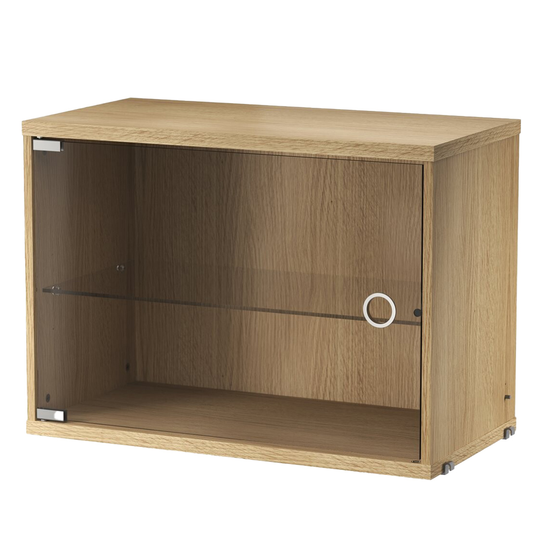 string vitrinenschrank 58cm eiche 99569