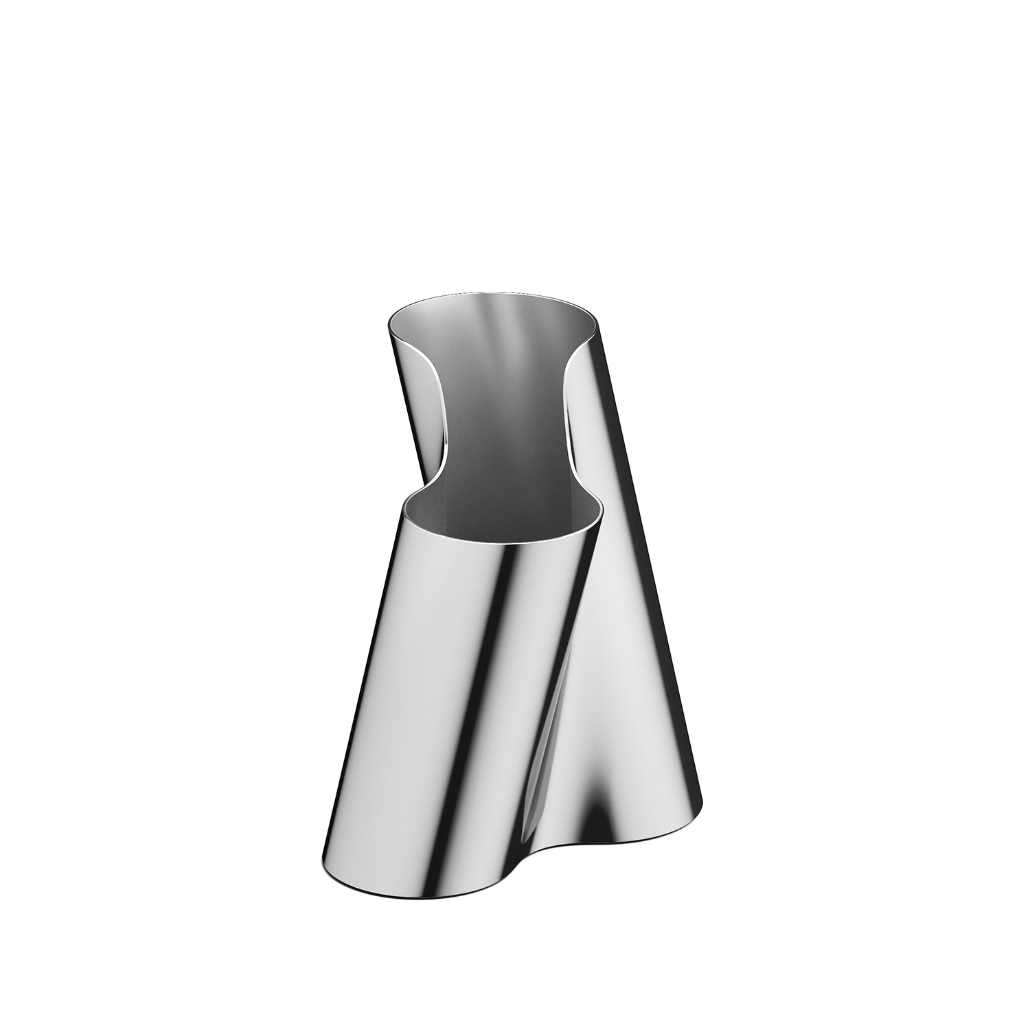 Georg Jensen - Lituus Vase aus Edelstahl medium