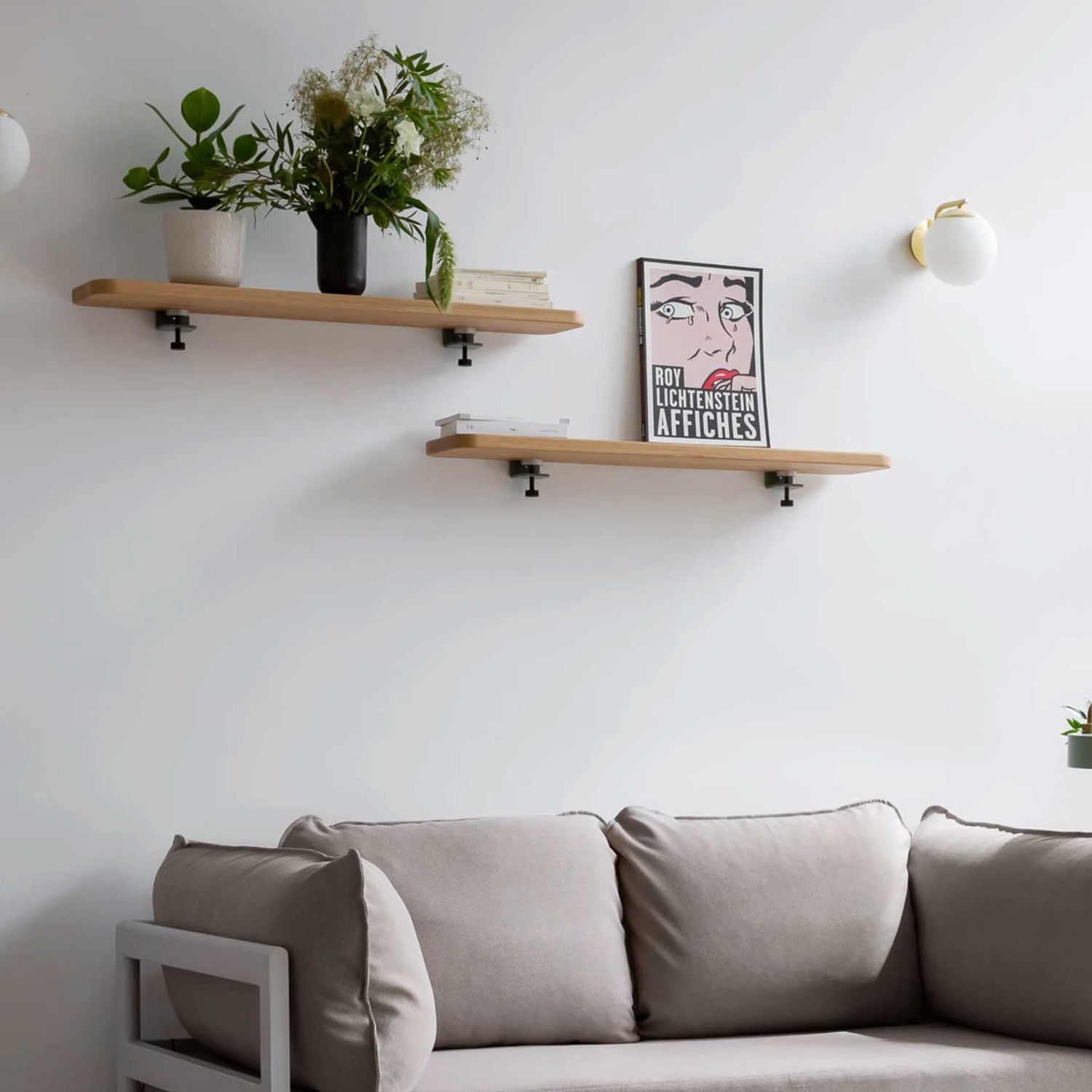 Tiptoe - Bracket Wandhaken eukalyptusgrau