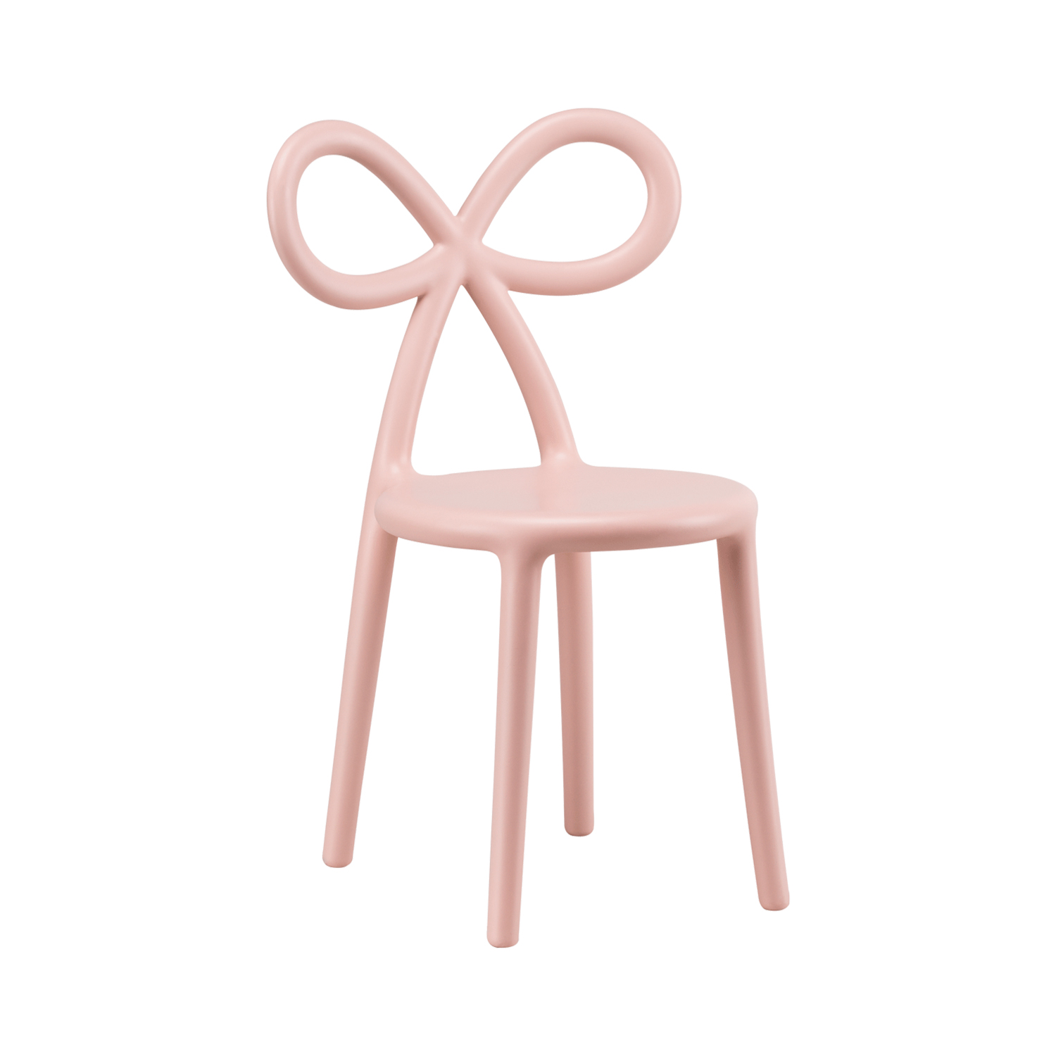 qeeboo ribbon stuhl baby pink seitlich 97671