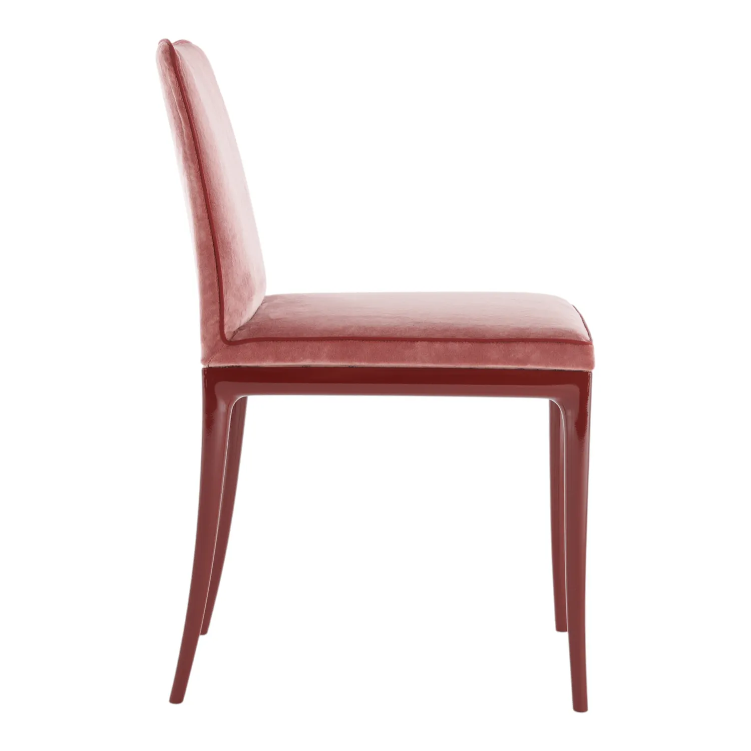 Kartell - Lillybet Stuhl Velvet burgundy/antikpink