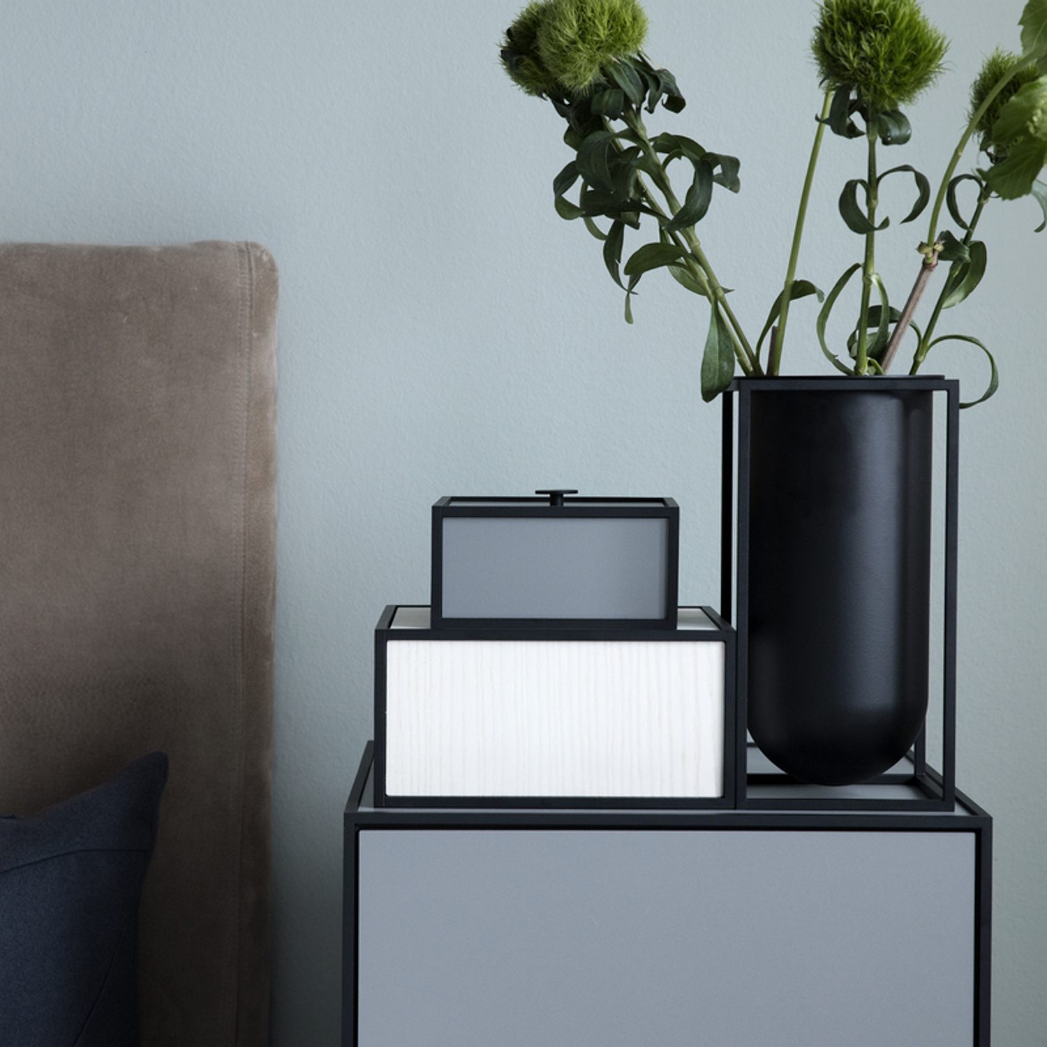 by Lassen 22001 Kubus Vase Lolo schwarz 1