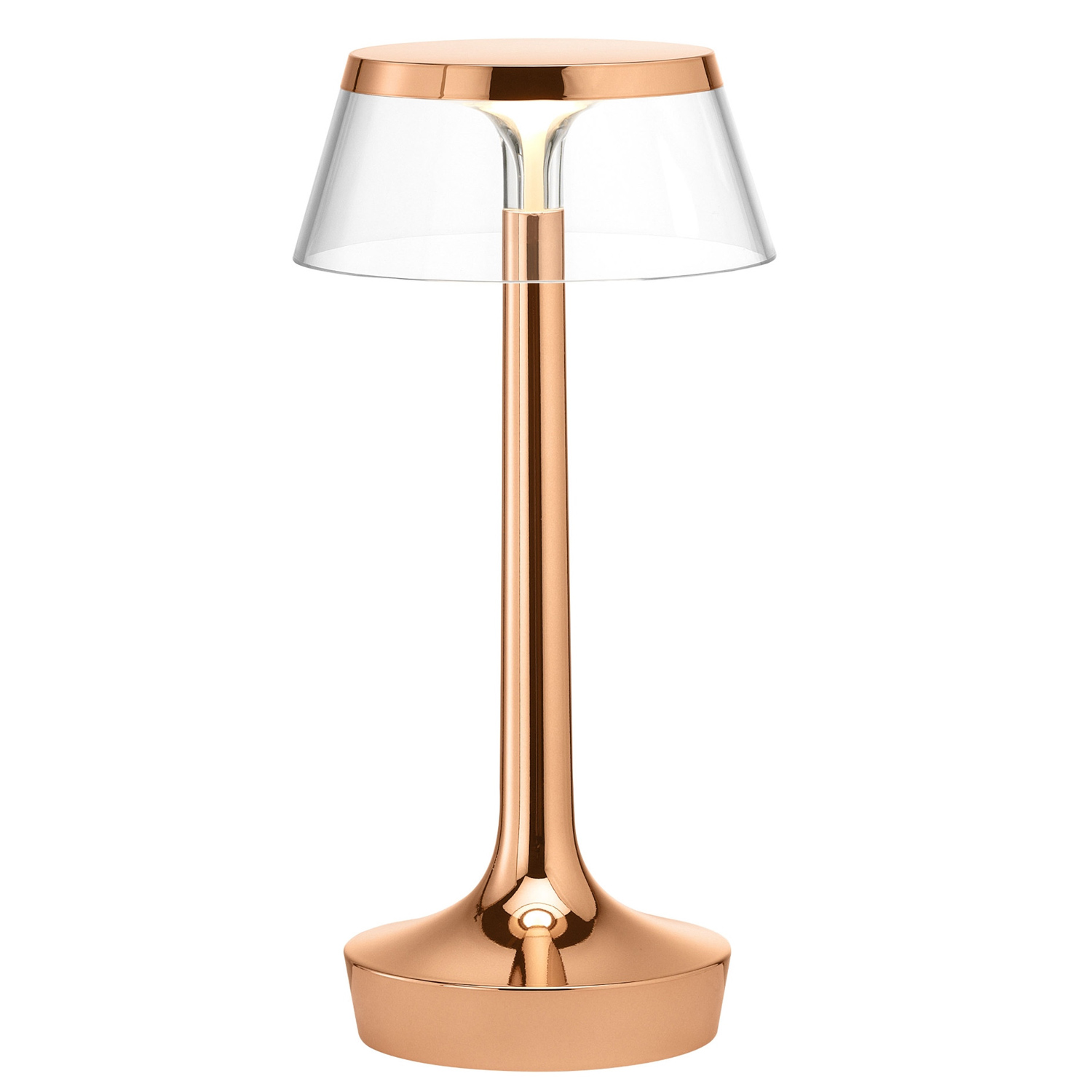 flos bon jour unplugged kupfer transparent