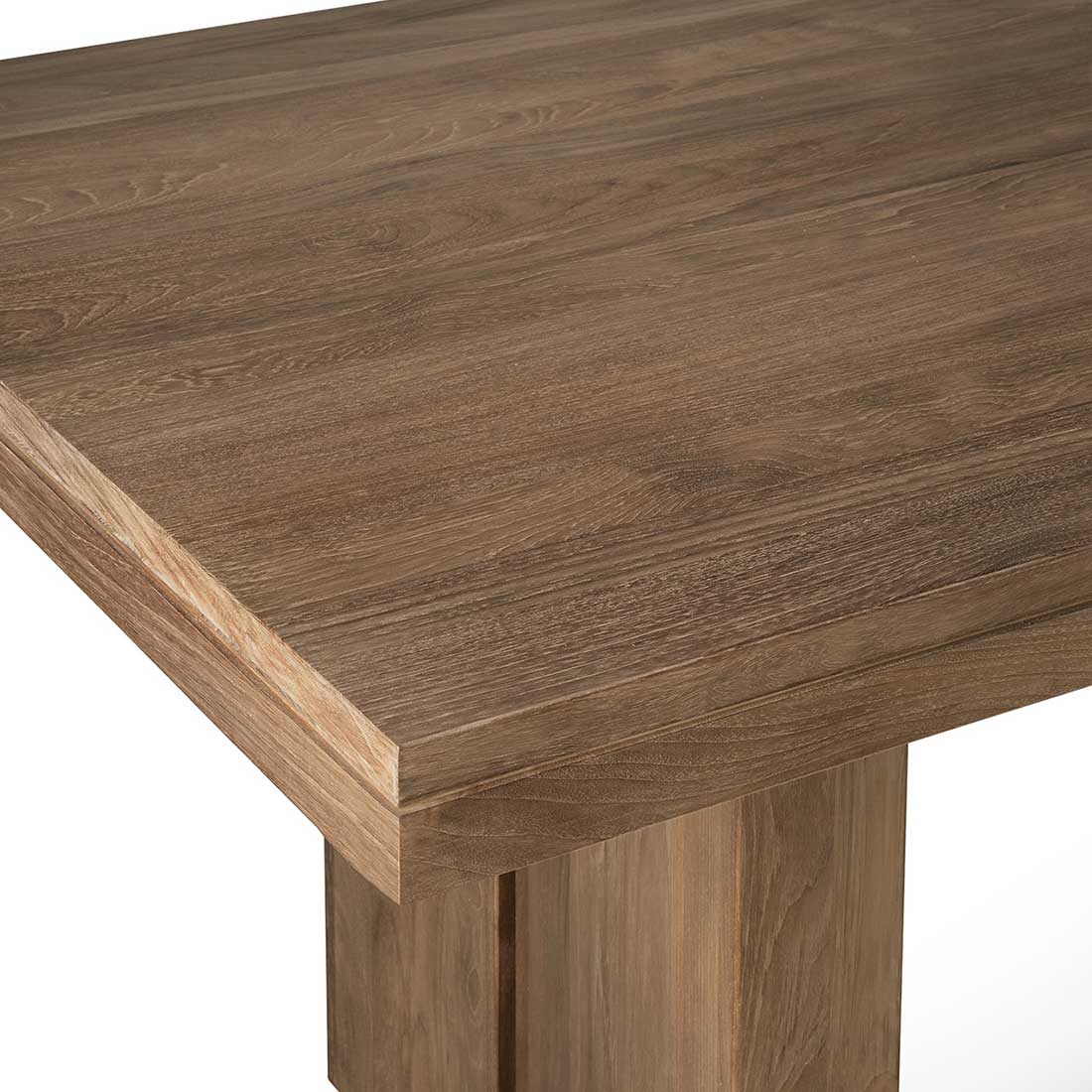 ethnicraft double teakholz tisch ausziehbar extreme close up oberflaeche 88799