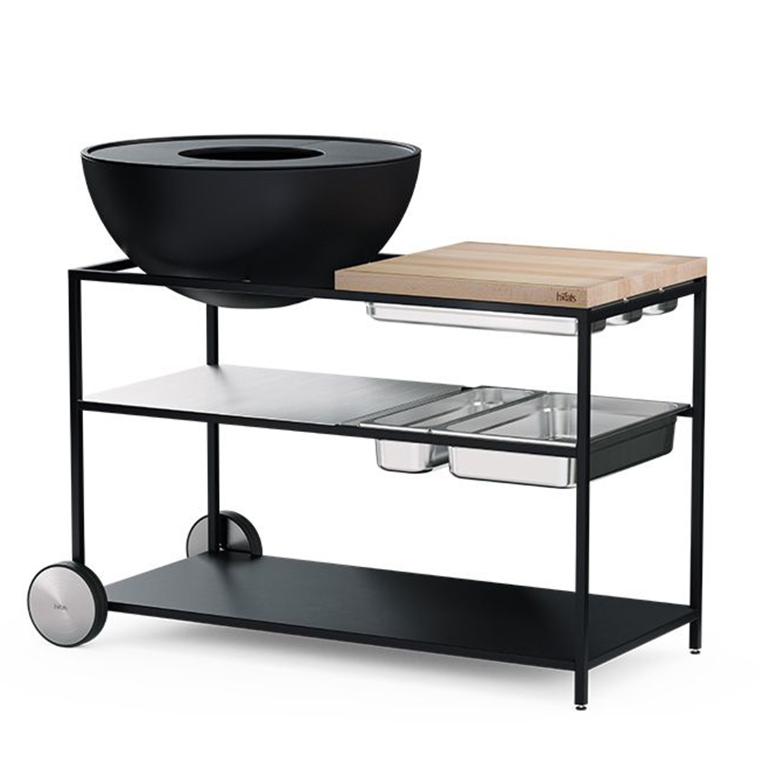 hoefats fire kitchen plancha 70 mit raedern 94004