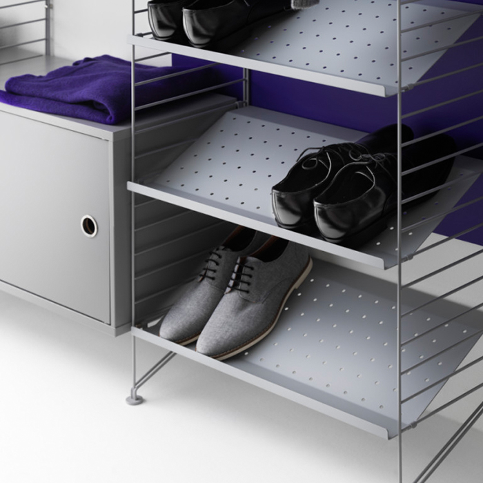 string regal flur grau schuhe 68740