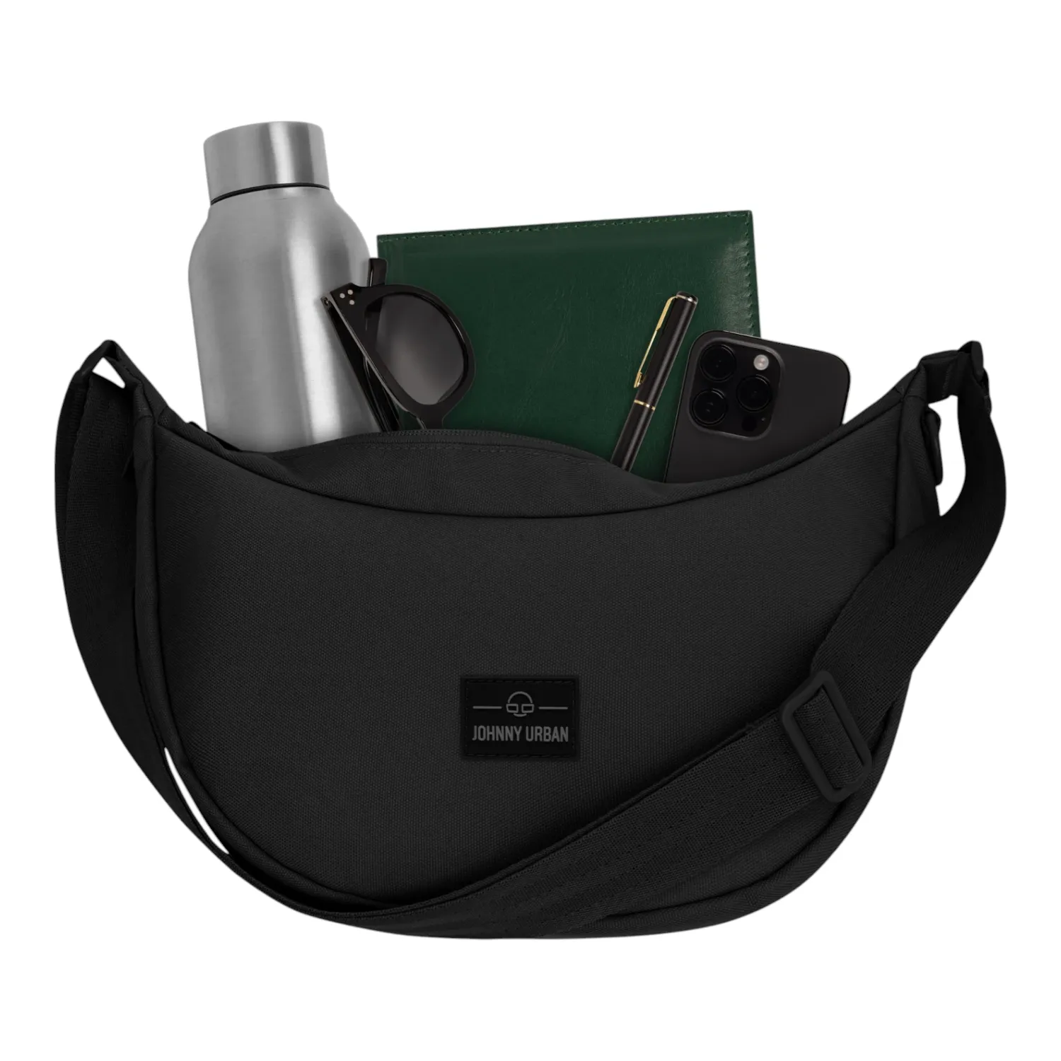 Johnny Urban - Ally Medium Half Moon Bag black
