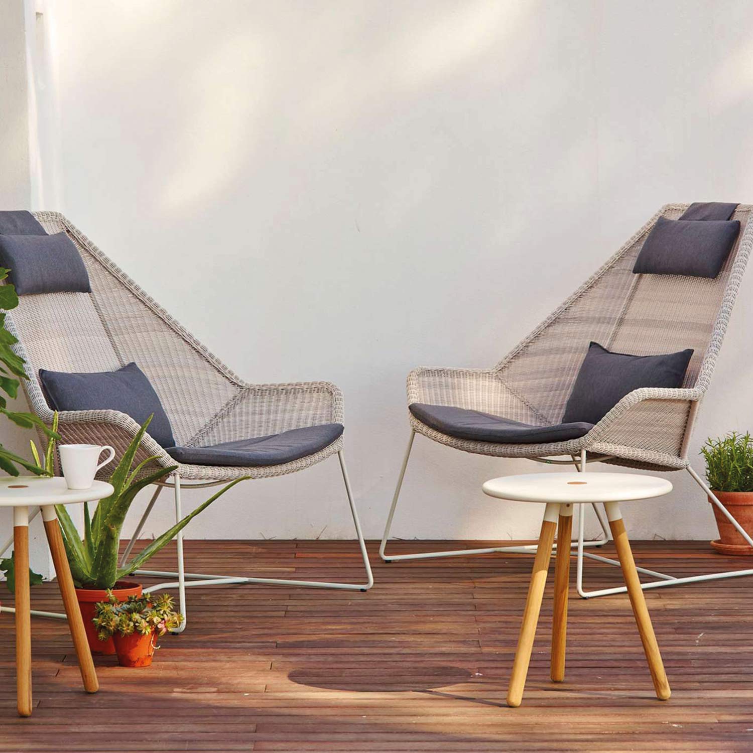 highback sessel cane line breeze hellgrau 78048