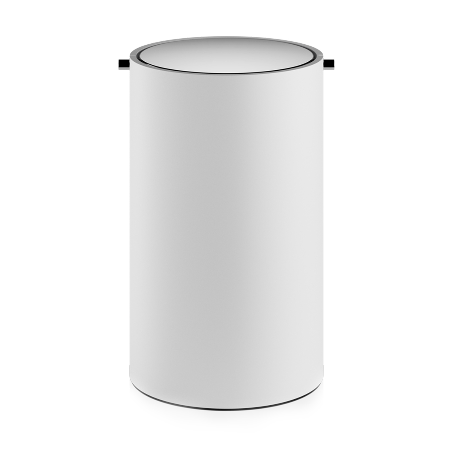 Chrom Wei Decor Walther Stone Badeimer mit Schwingdeckel