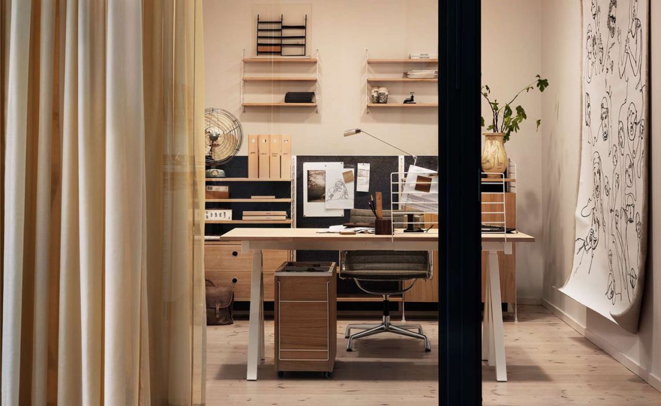 Wohnen Büro Schreibtisch Regal