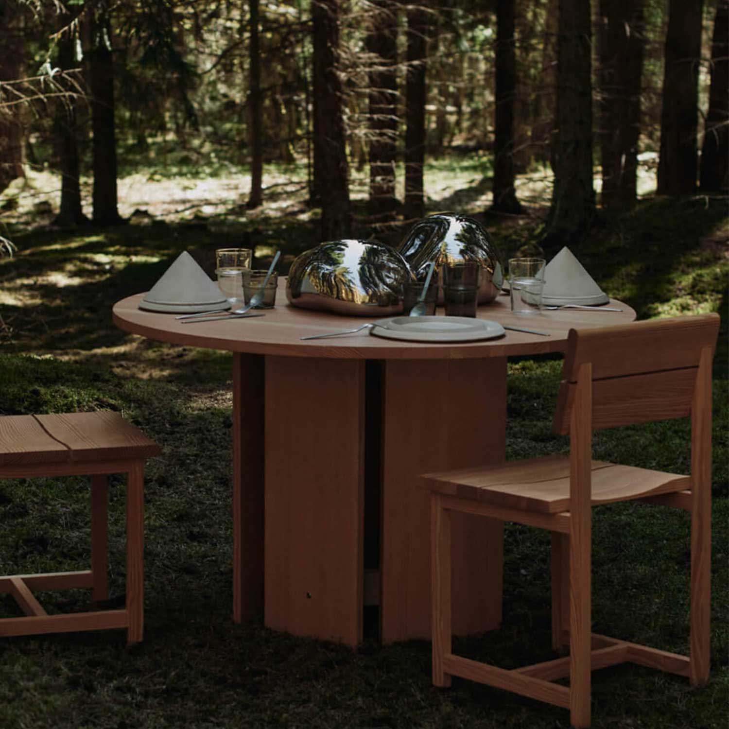 Ferm Living - Bellure Piece rund rustic bronze