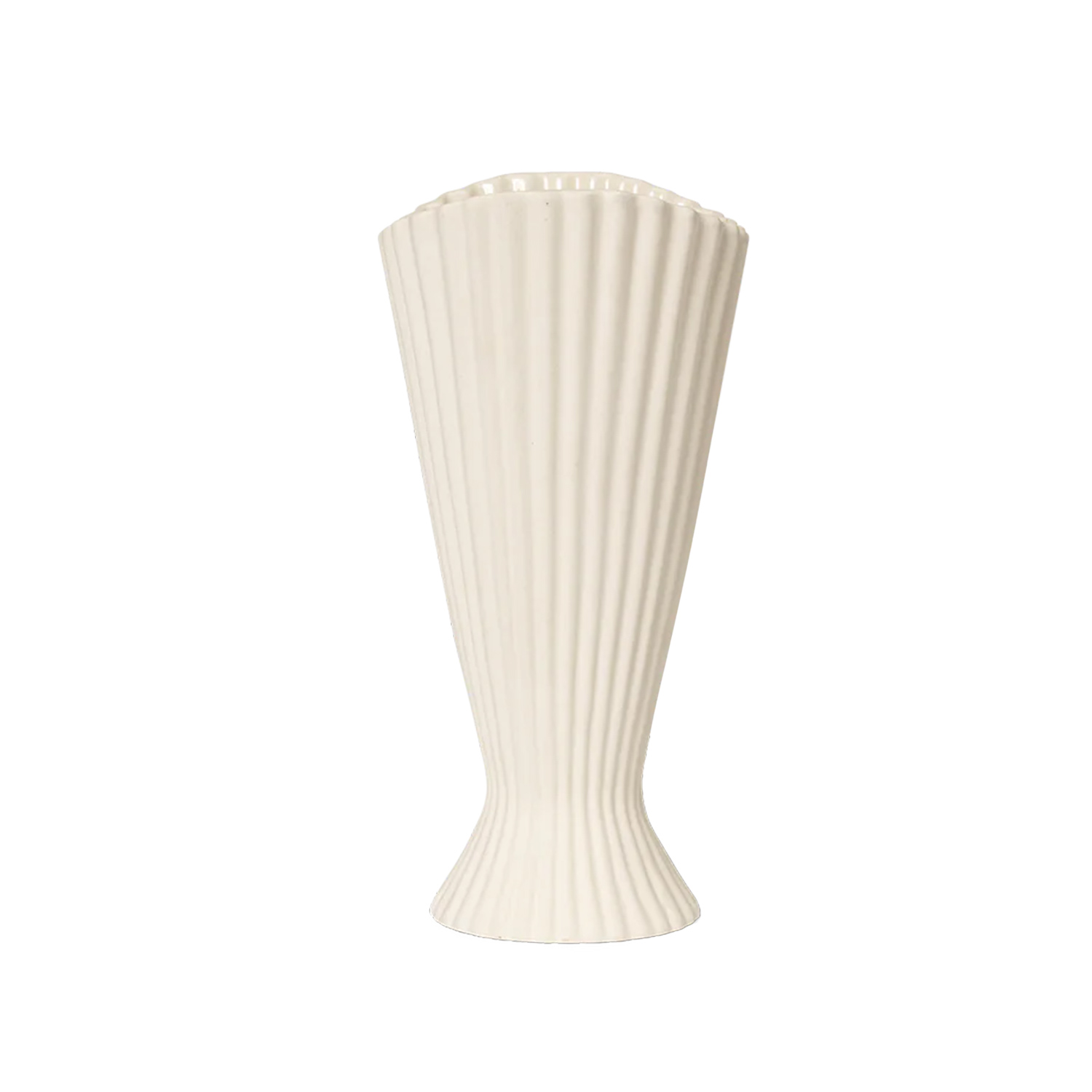 ferm LIVING Fountain Vase small weiss 1104269917 104441