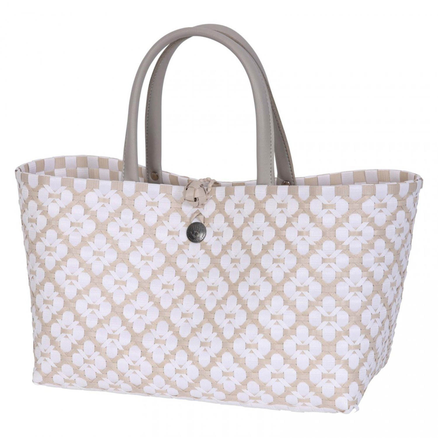 handed by mini motif handtasche light grey white 93331