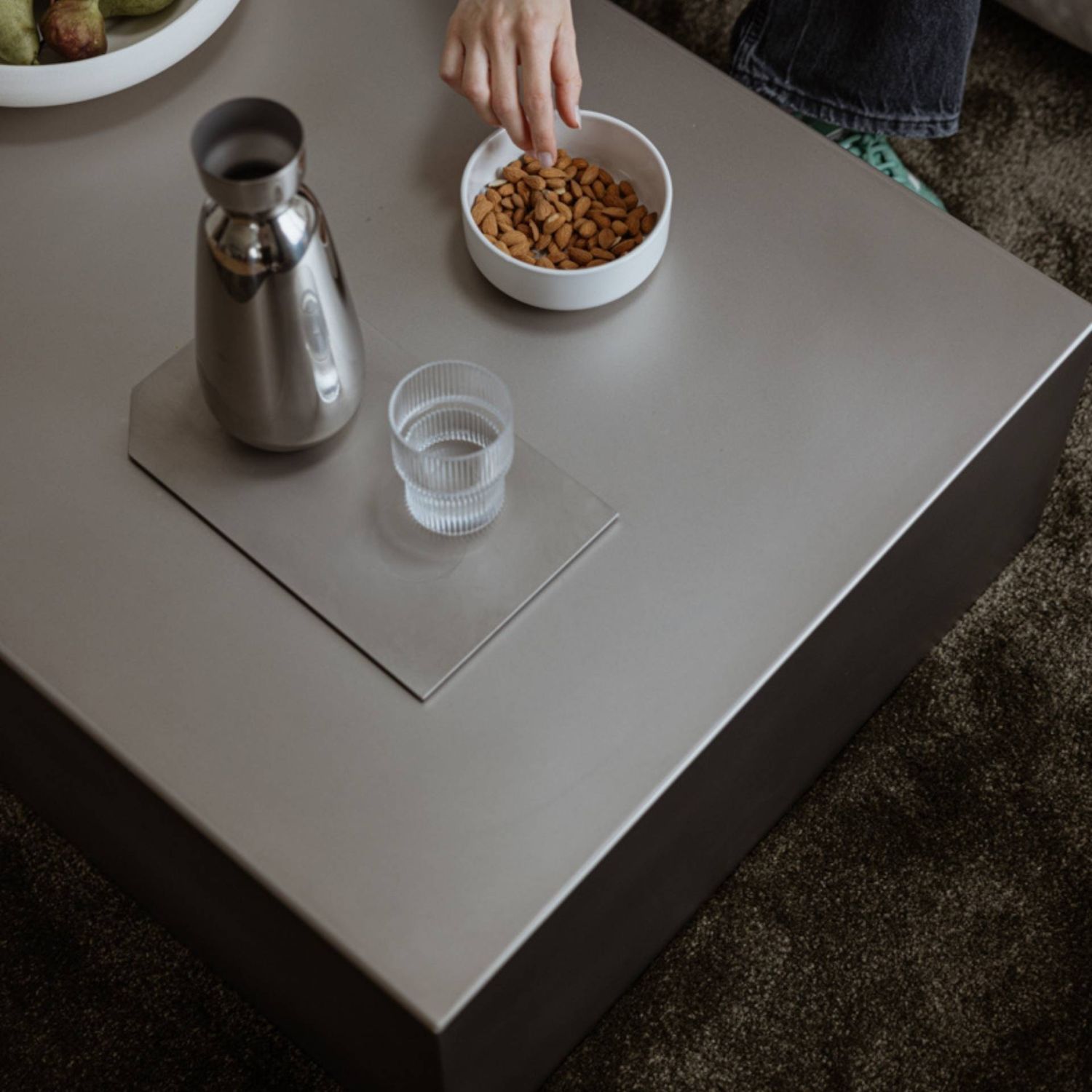 Metallbude - Raw C Couchtisch edelstahl