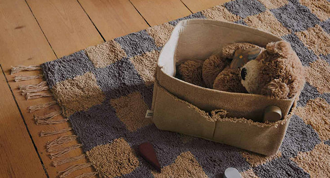 Ferm Living Teppich Mara Knüpfteppich im Kinderzimmer