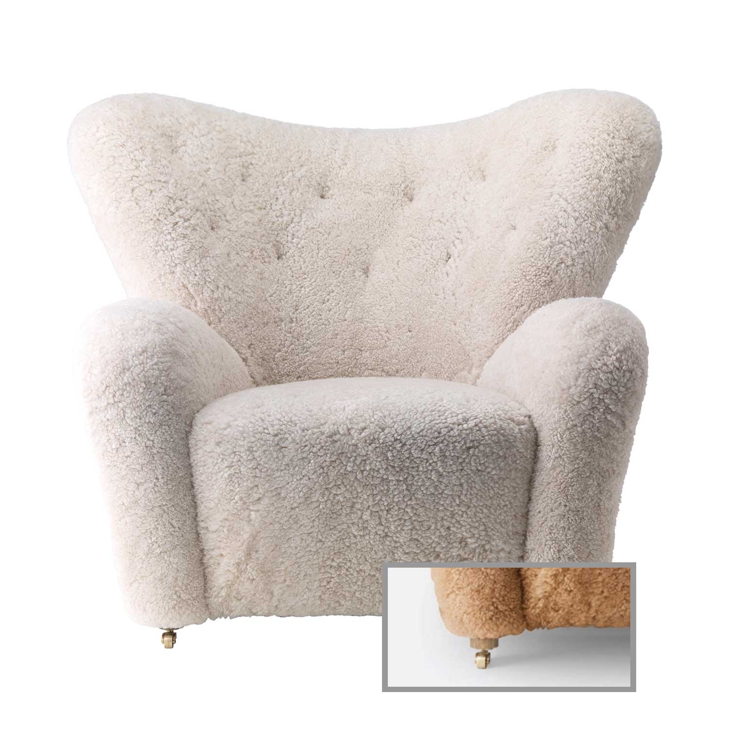 Audo - The Tired Man Loungesessel Natural Oak/Moonlight