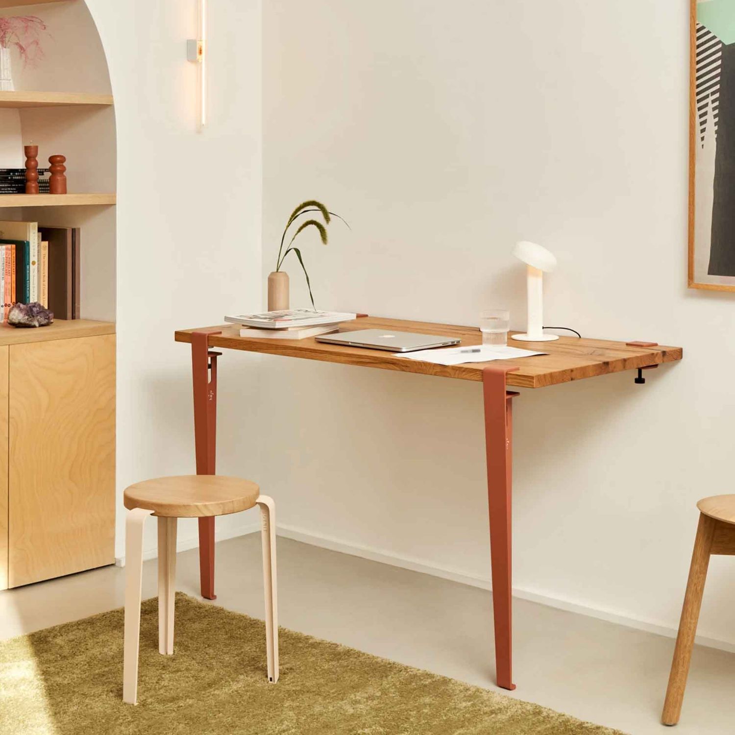 Tiptoe - Heju Tischbein 75 cm zimtbraun