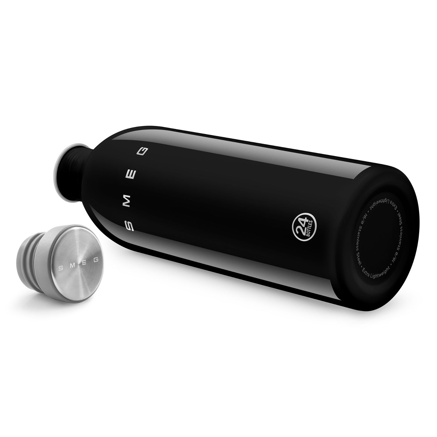 SMEG - Urban Bottle Edelstahlflasche schwarz
