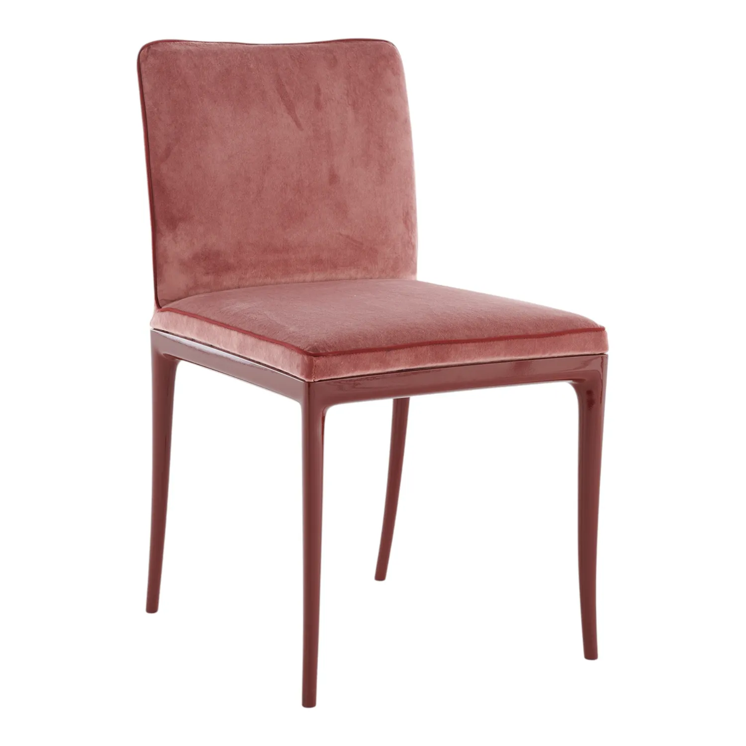 Kartell - Lillybet Stuhl Velvet burgundy/antikpink