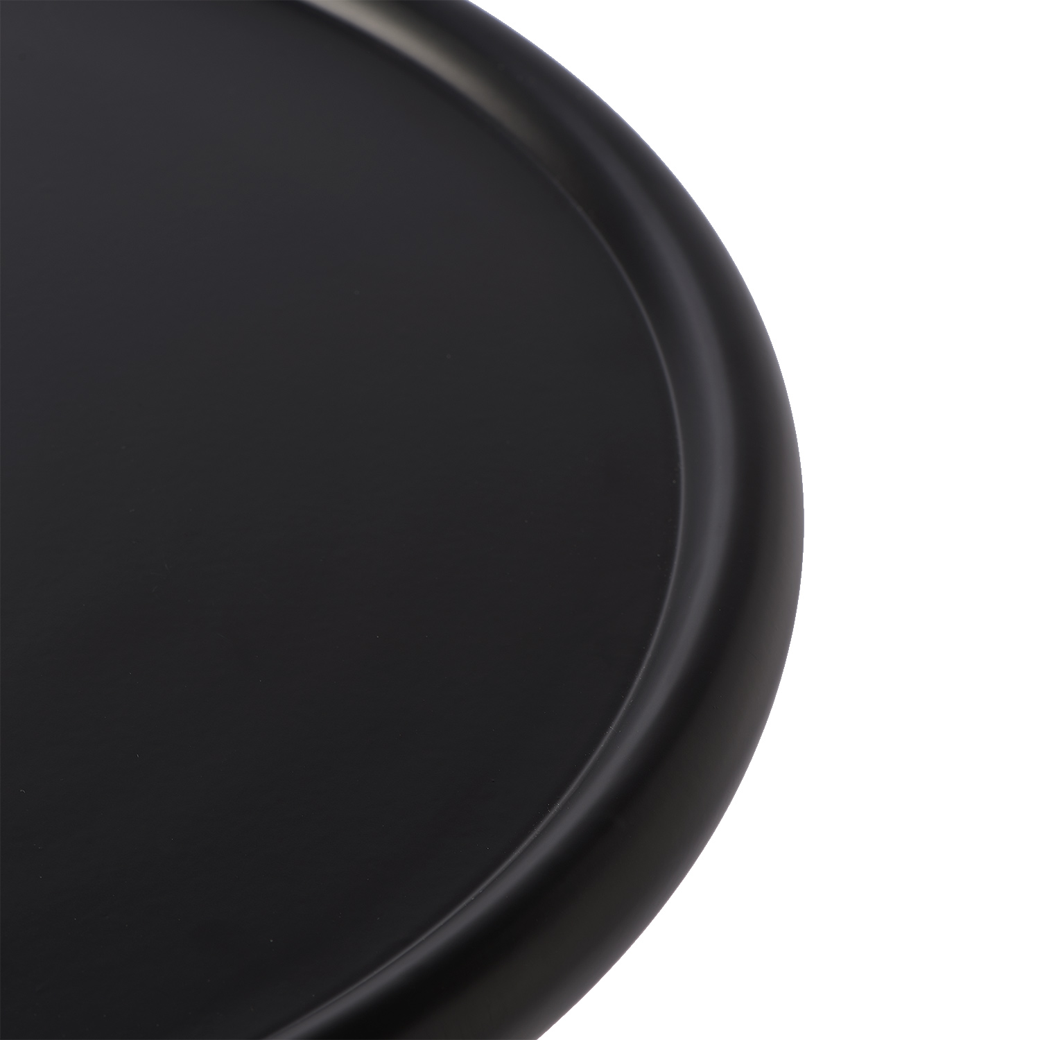 pols potten twister beistelltisch schwarz close up platte 95115