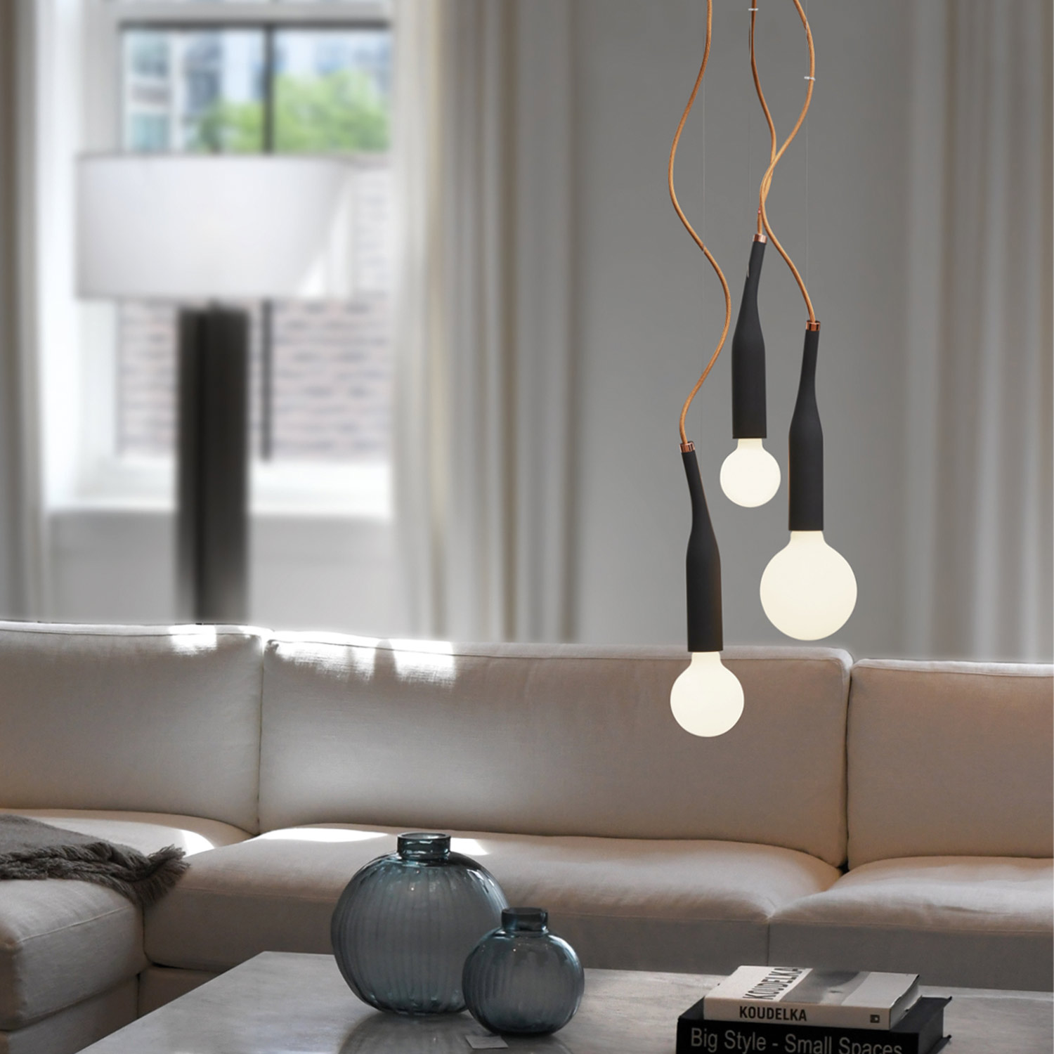 nud collection flex trio kupfer leuchte 80601