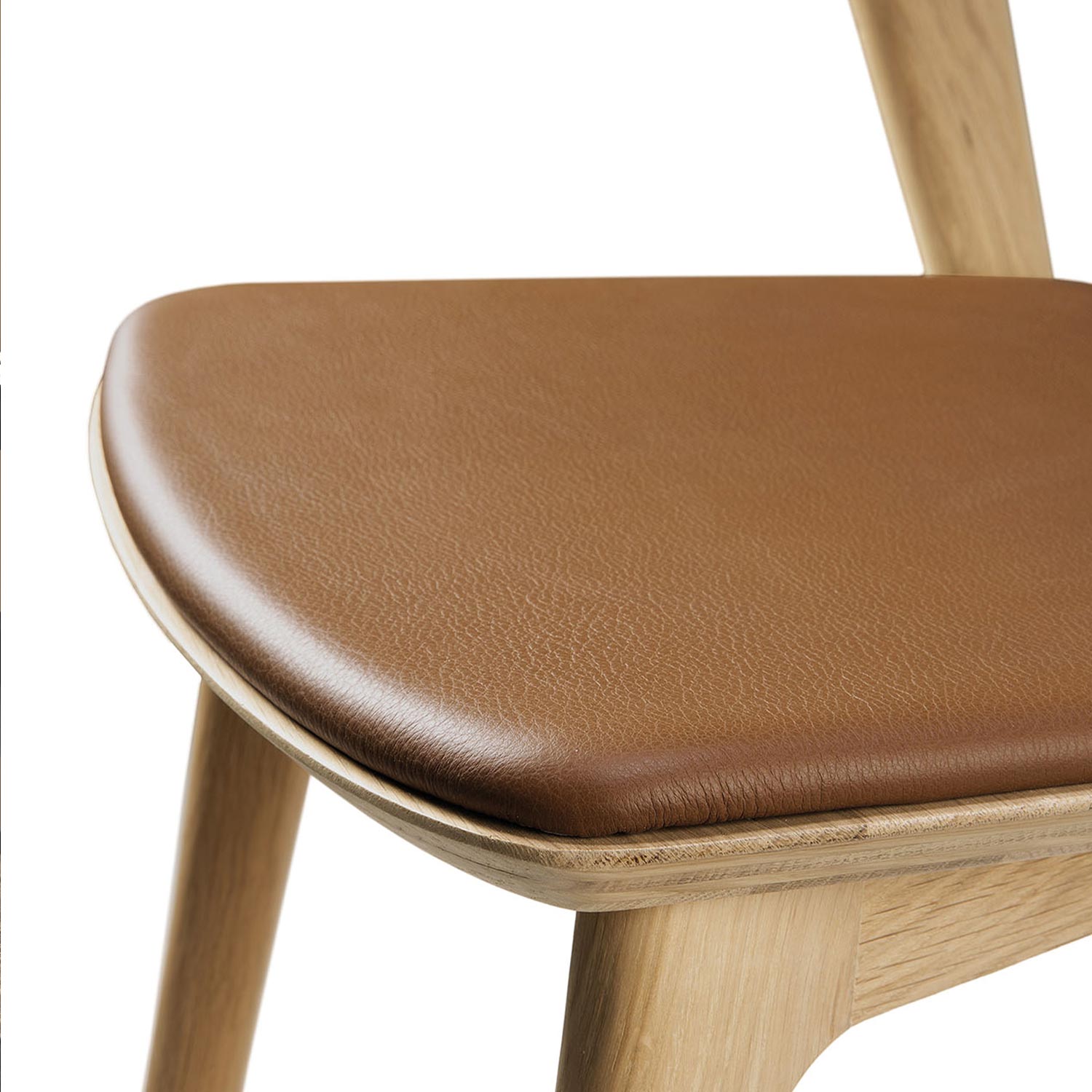 ehtnicraft bok stuhl holz mit leder 84467