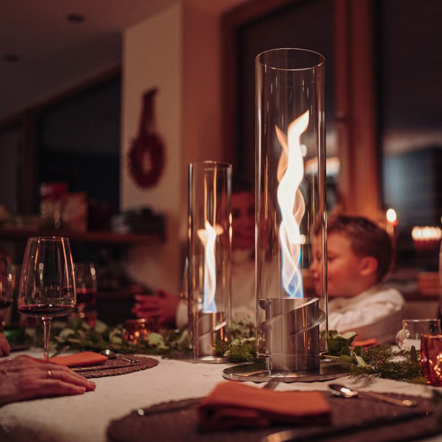 Höfats - SPIN 1200 Tischfeuer silber