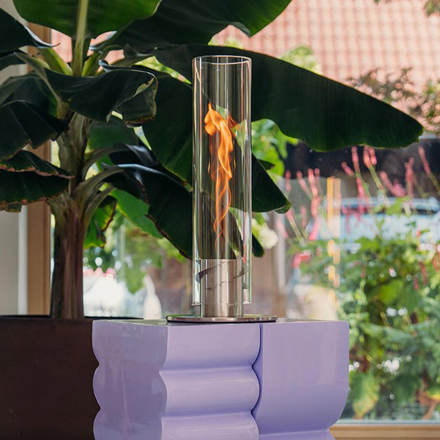 Höfats - SPIN 1200 Tischfeuer silber