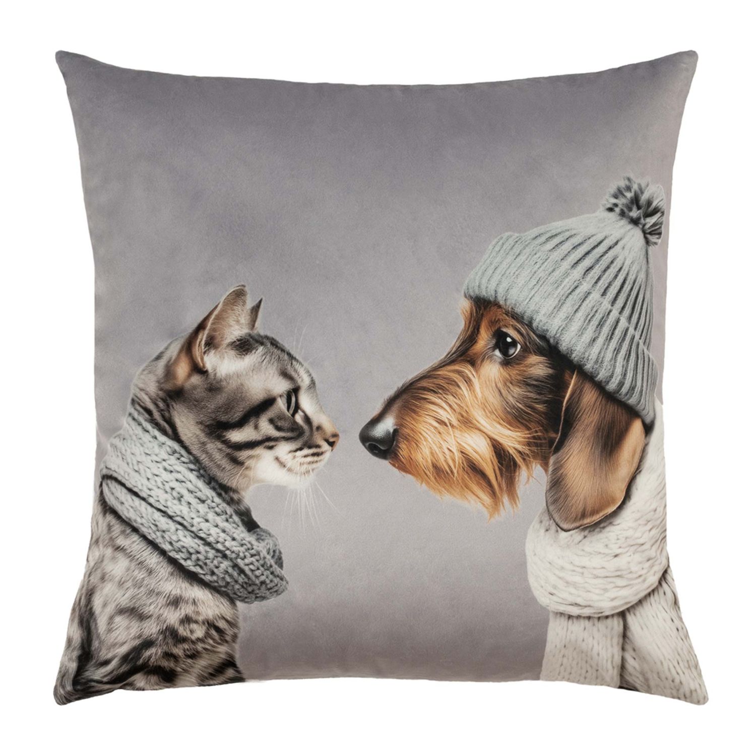 pad - Cat loves Dog Kissenhülle