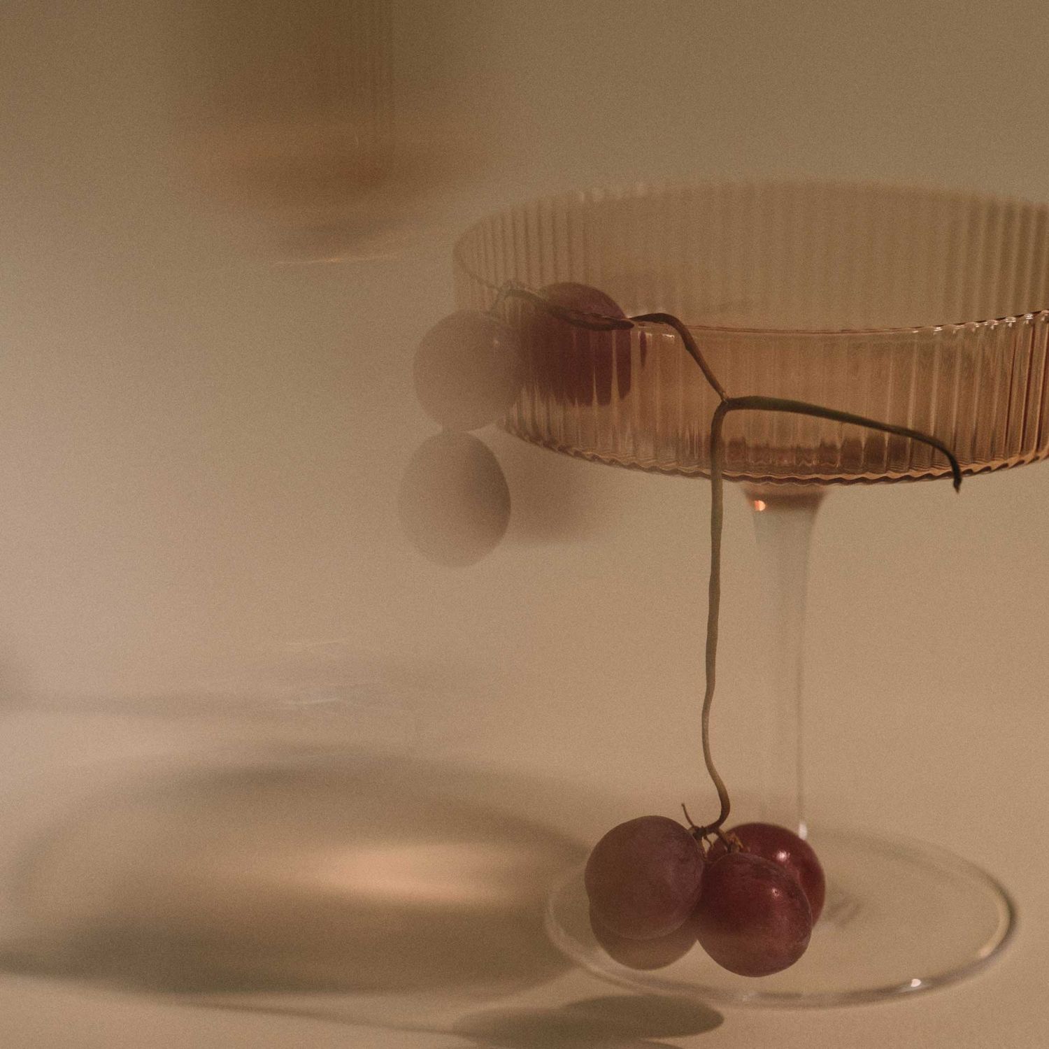 Ferm Living - Ripple Champagnerschalen 2er Set blush