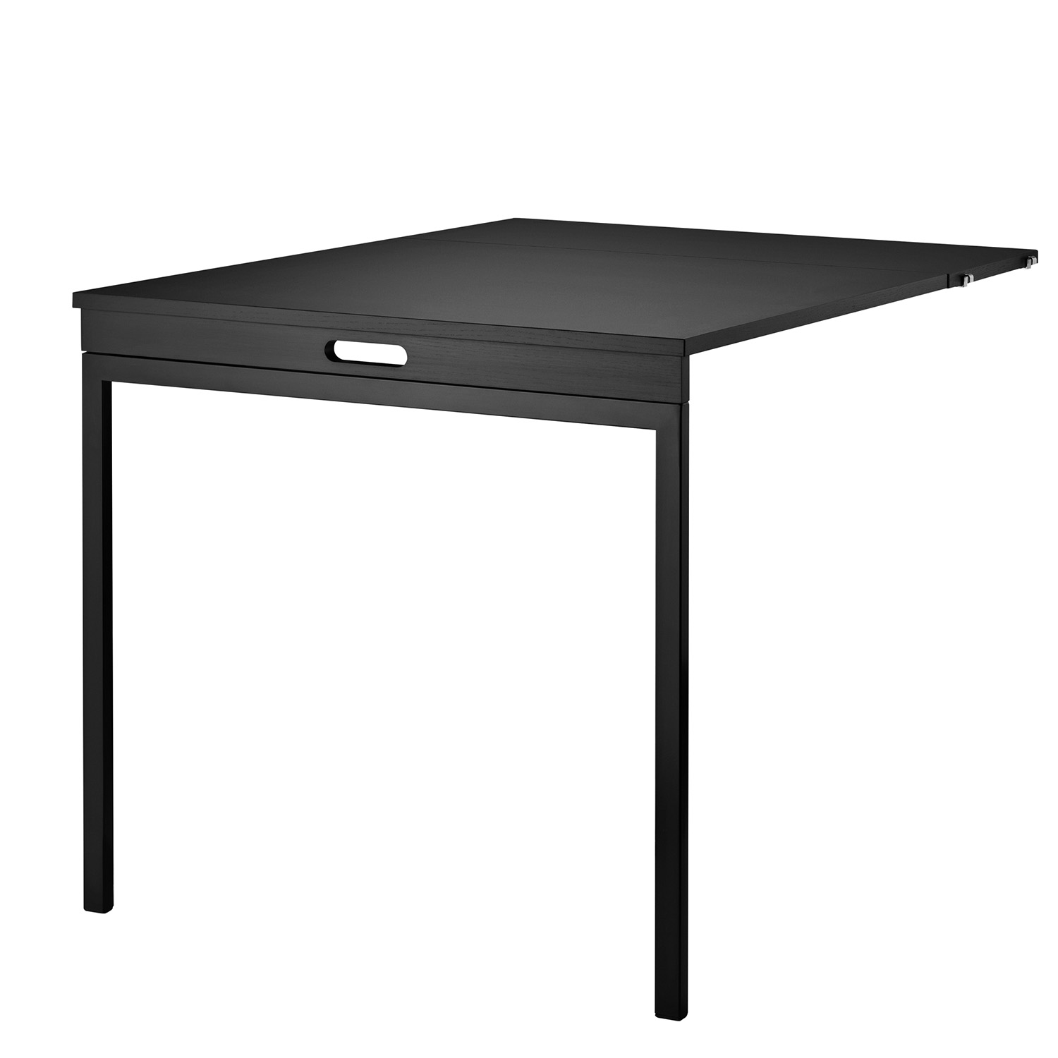 Klapptisch schwarzgebeizt 2