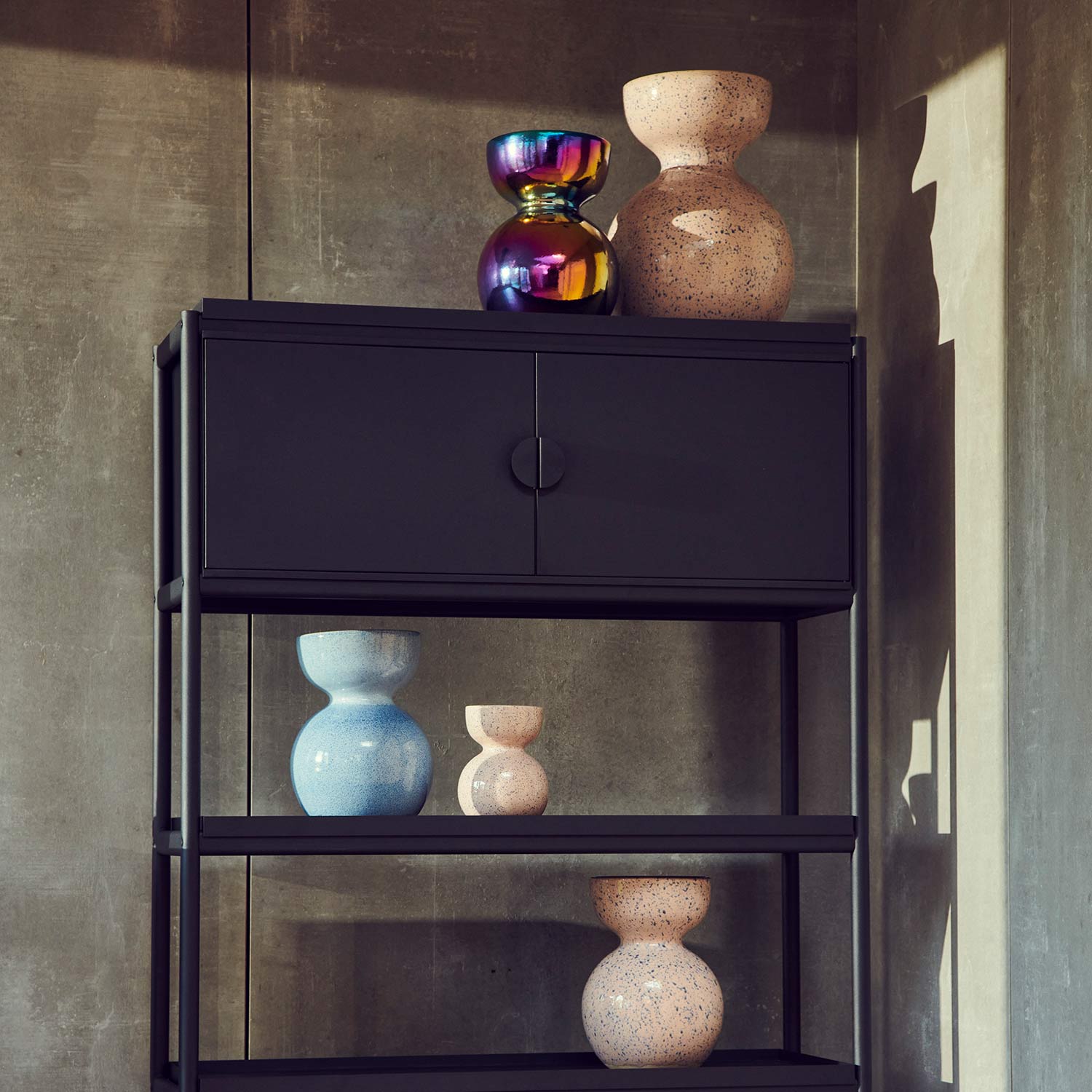 pols potten boolb vase m mehrfarbig regal 99049