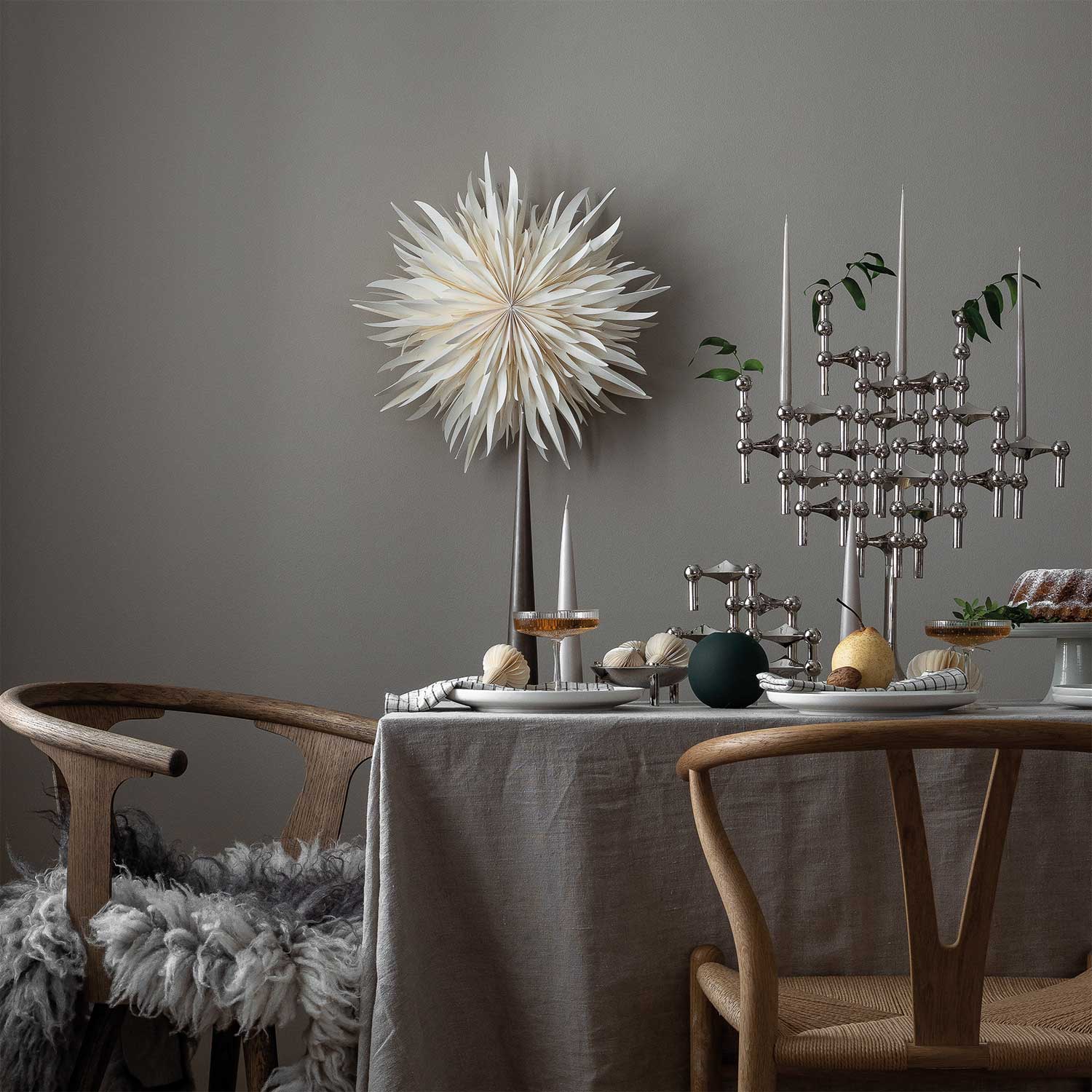 stoff nagel standfuss kerzenstaender chrom 78131