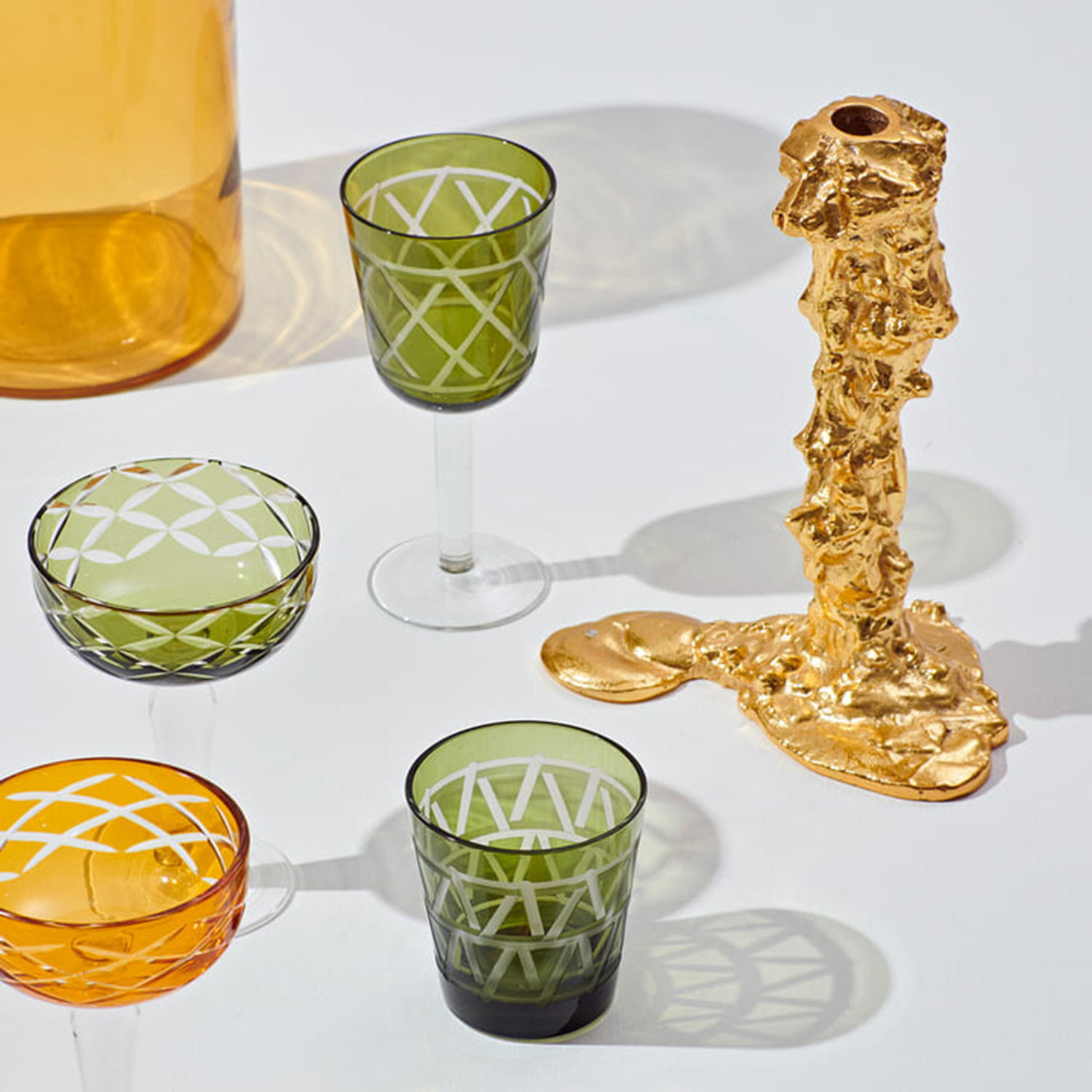 pols potten drip kerzenstaender gold l esstisch 95185