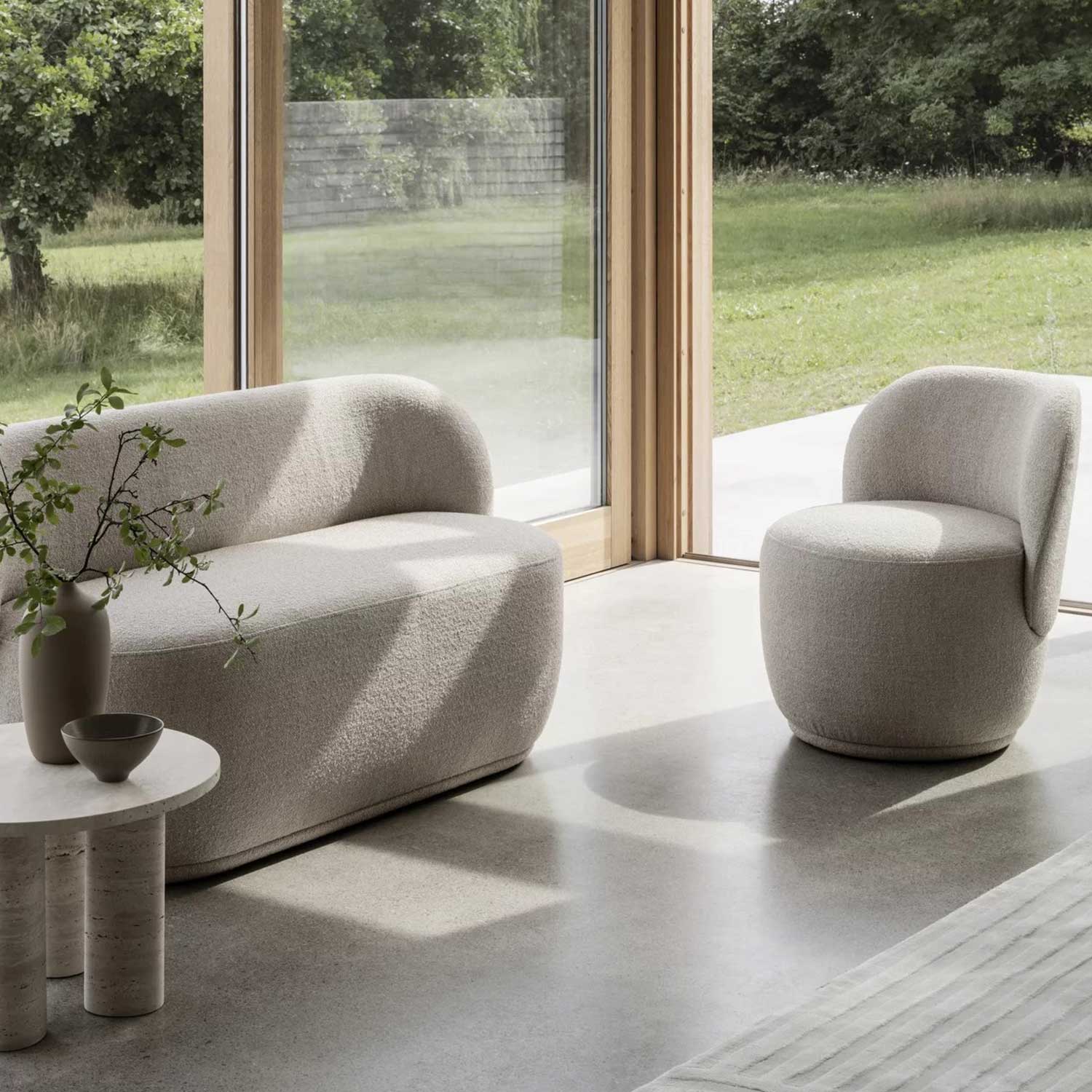 blomus kuon drehsessel mit Zweisitzer 102603