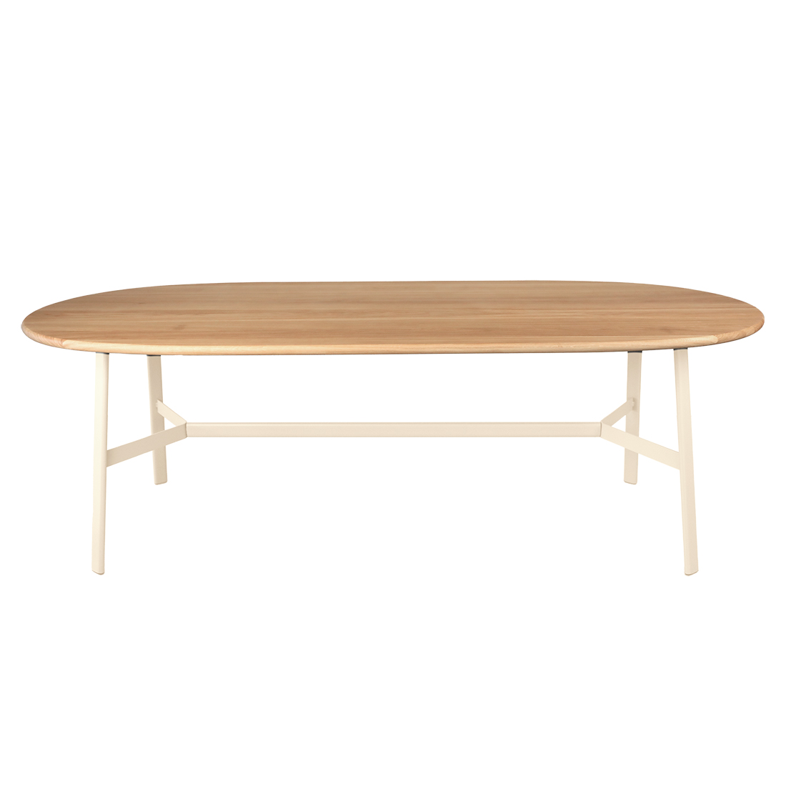 Fermob - So'O Ovaler Tisch Eiche 220x95 cm Latte-Beige
