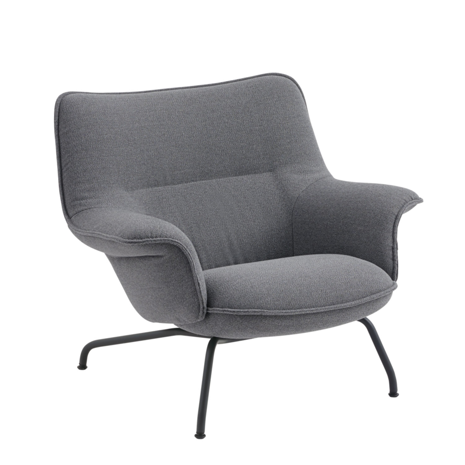 28729 en doze lounge chair low back tube ocean 80 anthracite black muuto 102783