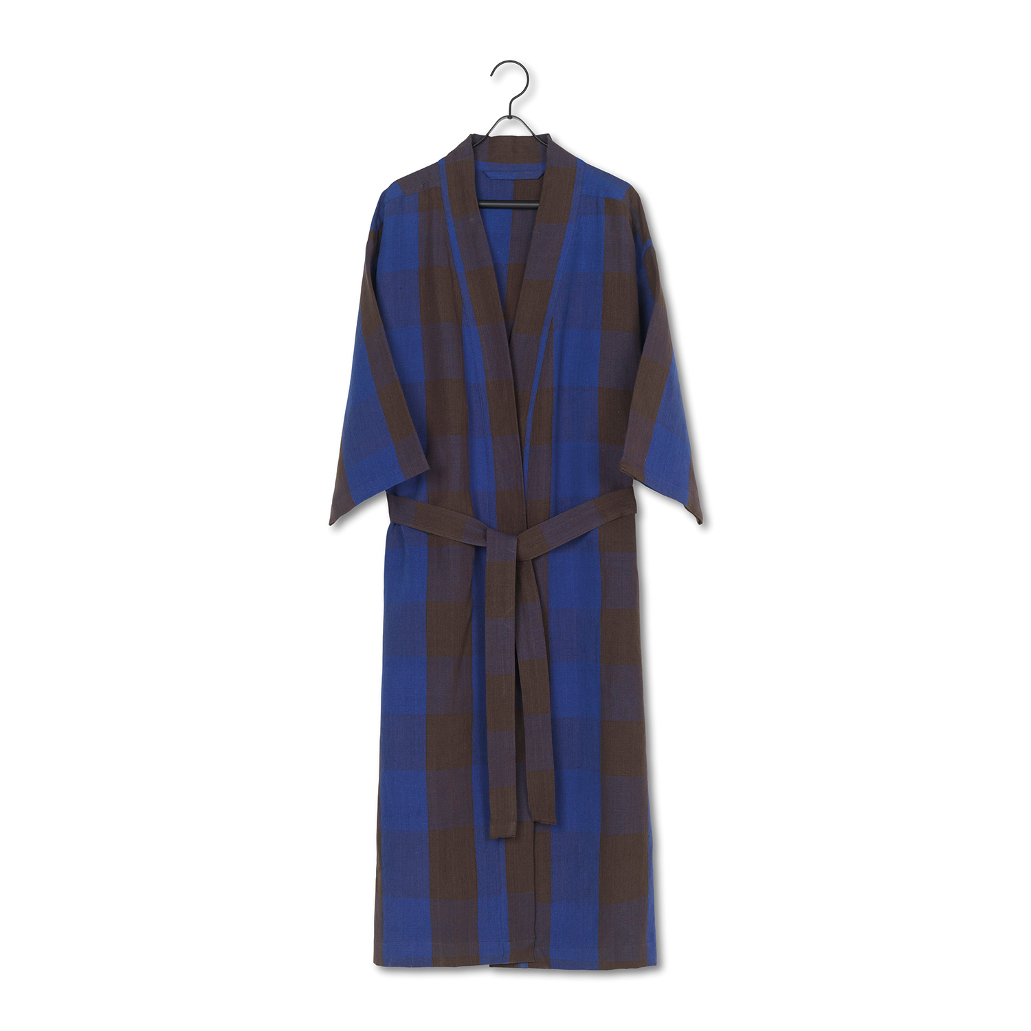 ferm living field robe bright blue chocolate 81338