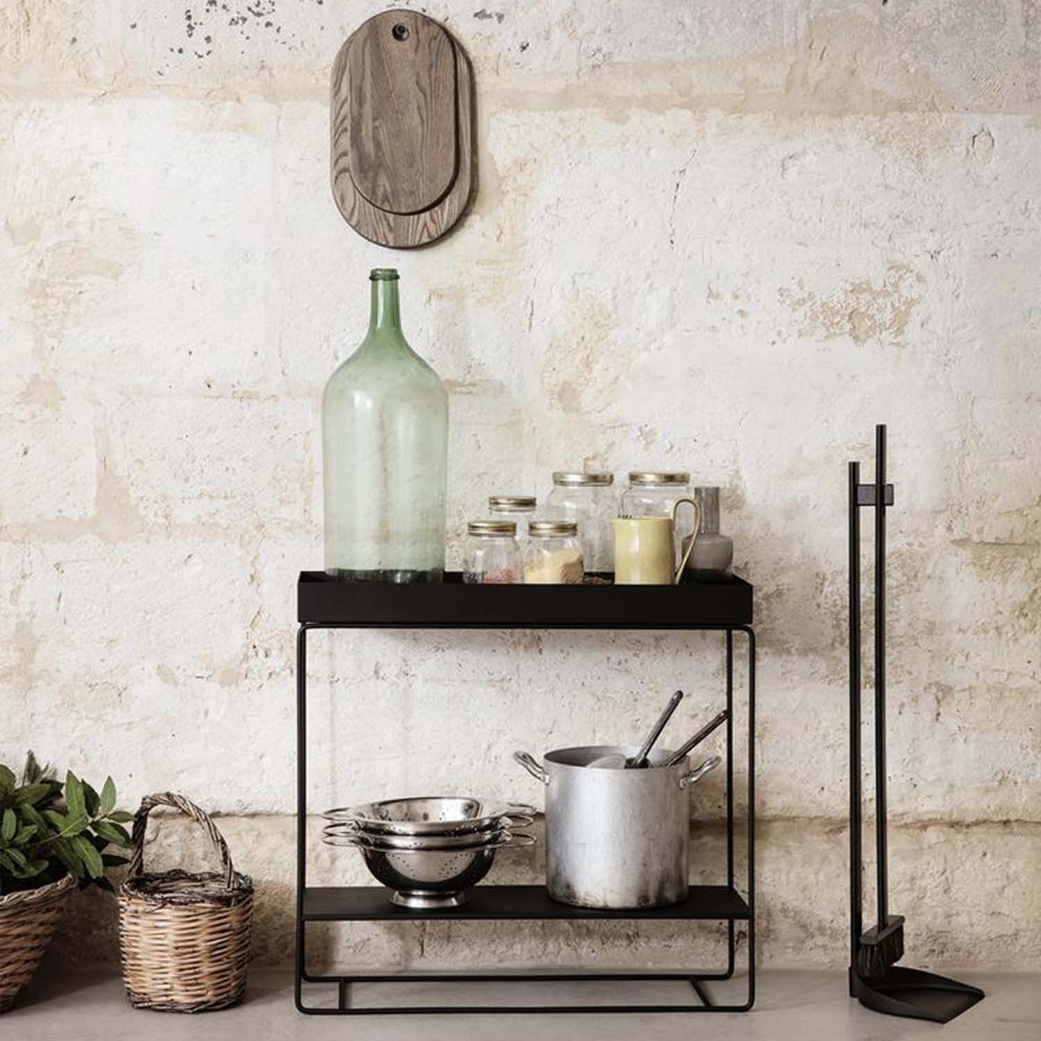 plant box two tier schwarz ferm living 50953