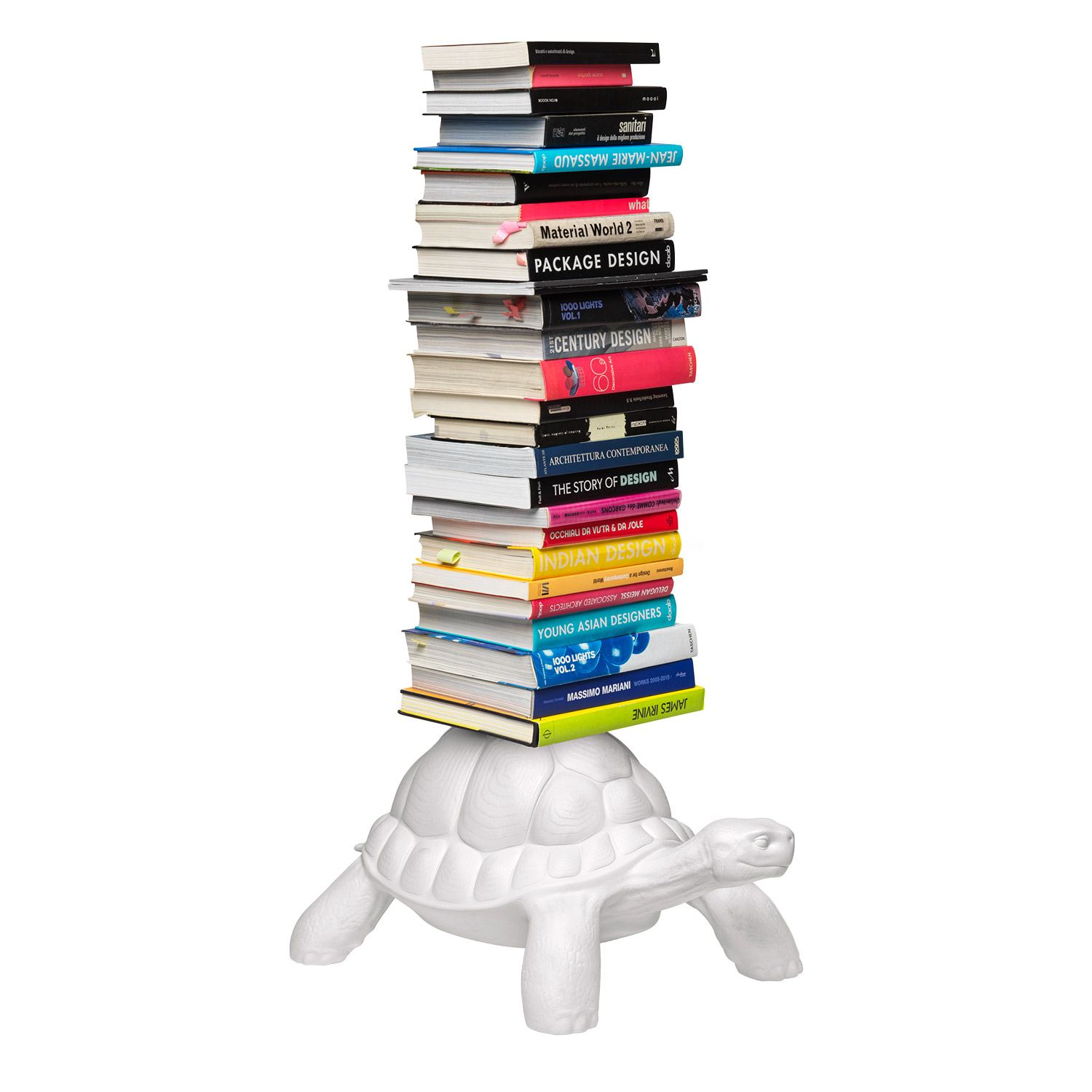 qeeboo turtle carry buecherregal weiss 97706