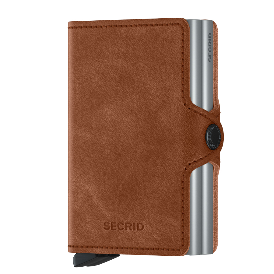 secrid twinwallet vintage cognac silber 53606