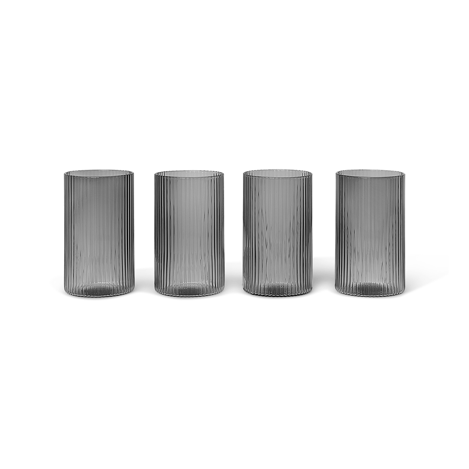 ferm living ripple verrines smoked grey 4 set 69783