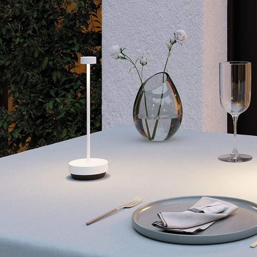 blomus - TURAS Mobile LED Leuchte silk gray