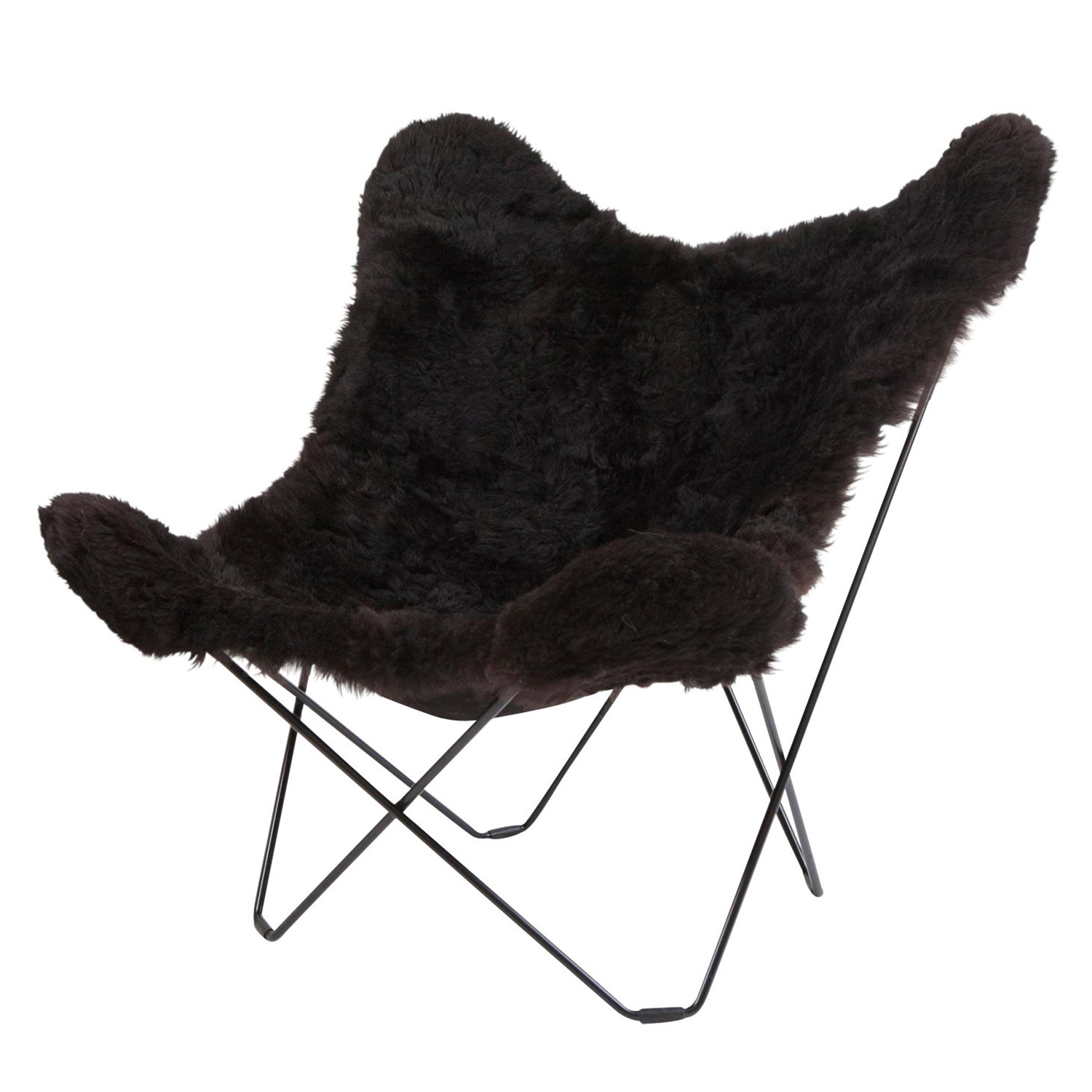 cuero Iceland Mariposa Butterfly Chair Sessel black black 76049