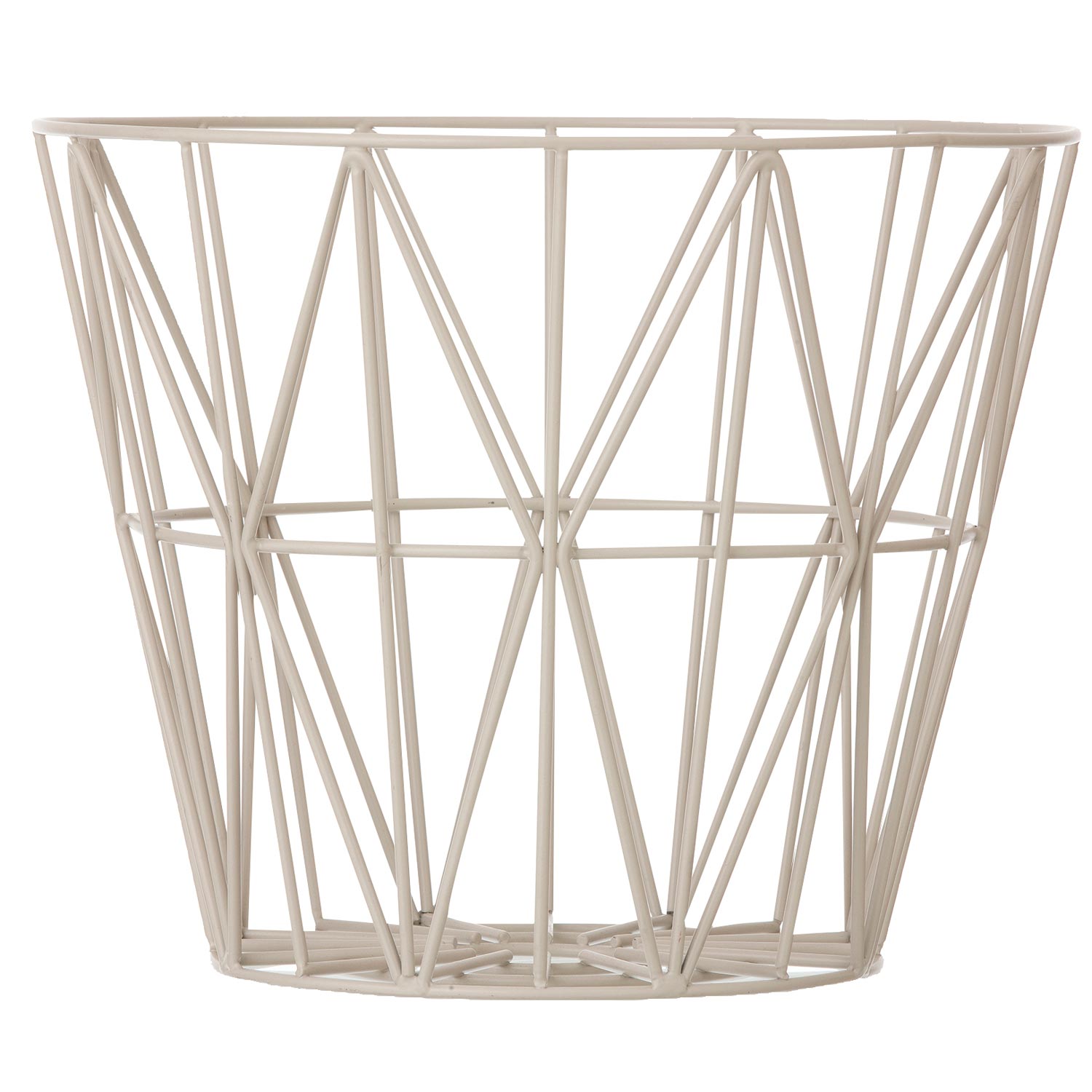 ferm wire basket large light grey 3096 27170